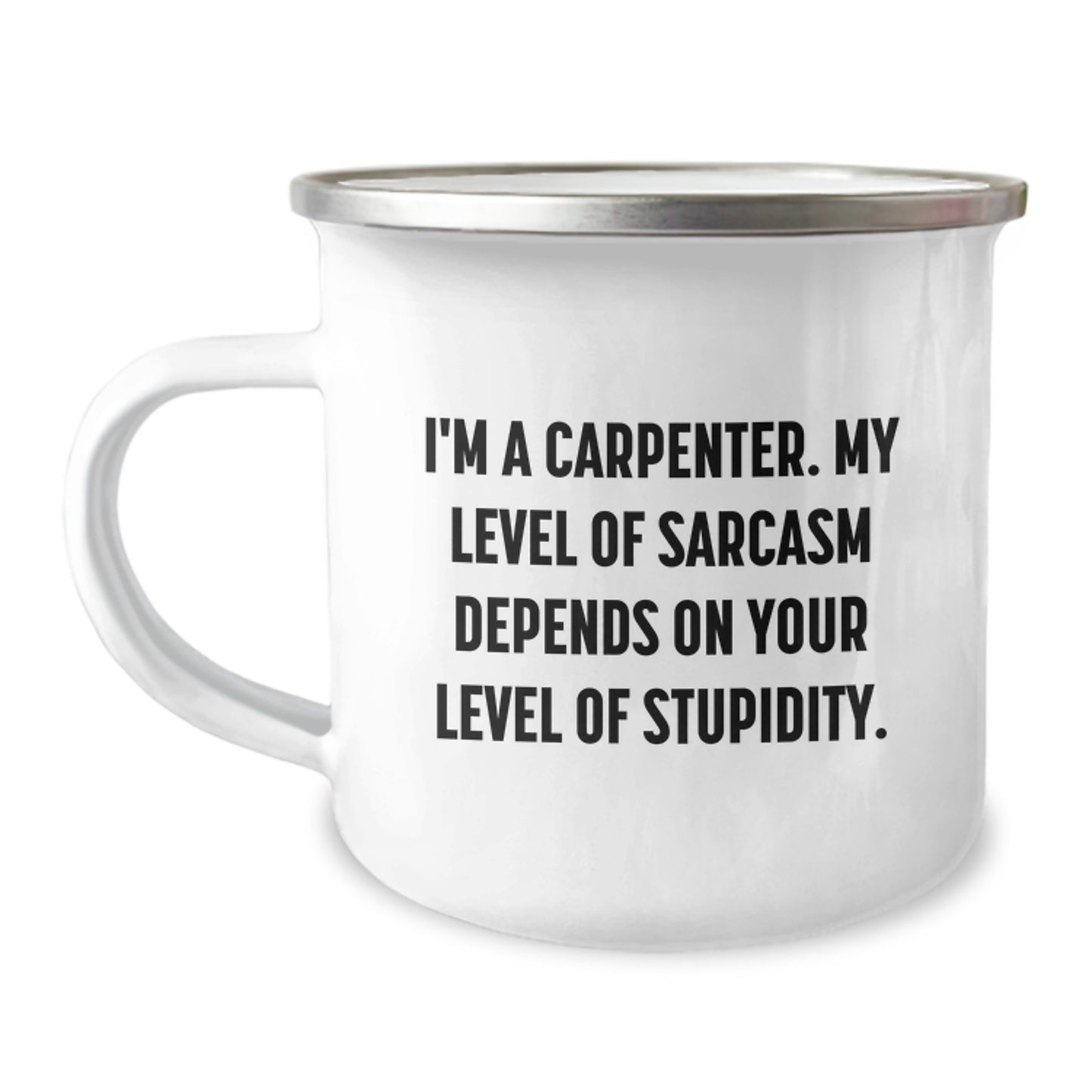 Funny Carpenter Gifts for Men - I'm A Carpenter Mug, Birthday Present from Friends to Family, 12 oz Stainless Steel Camping Mug - Image 1