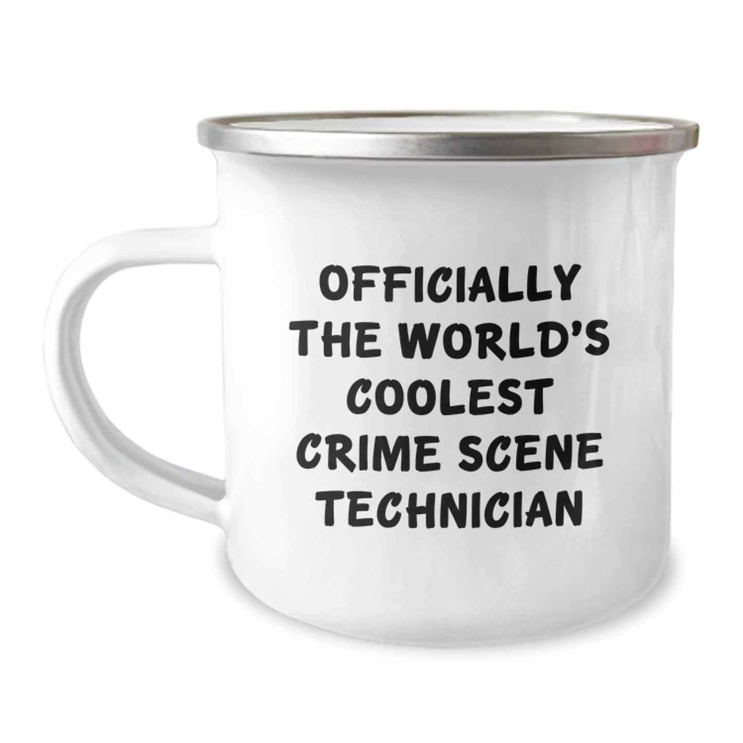 Funny Crime Scene Technician Birthday Unique Gifts for Men from Friends - Officially The World's Coolest Crime Scene Technician - Camping Mug - Image 1