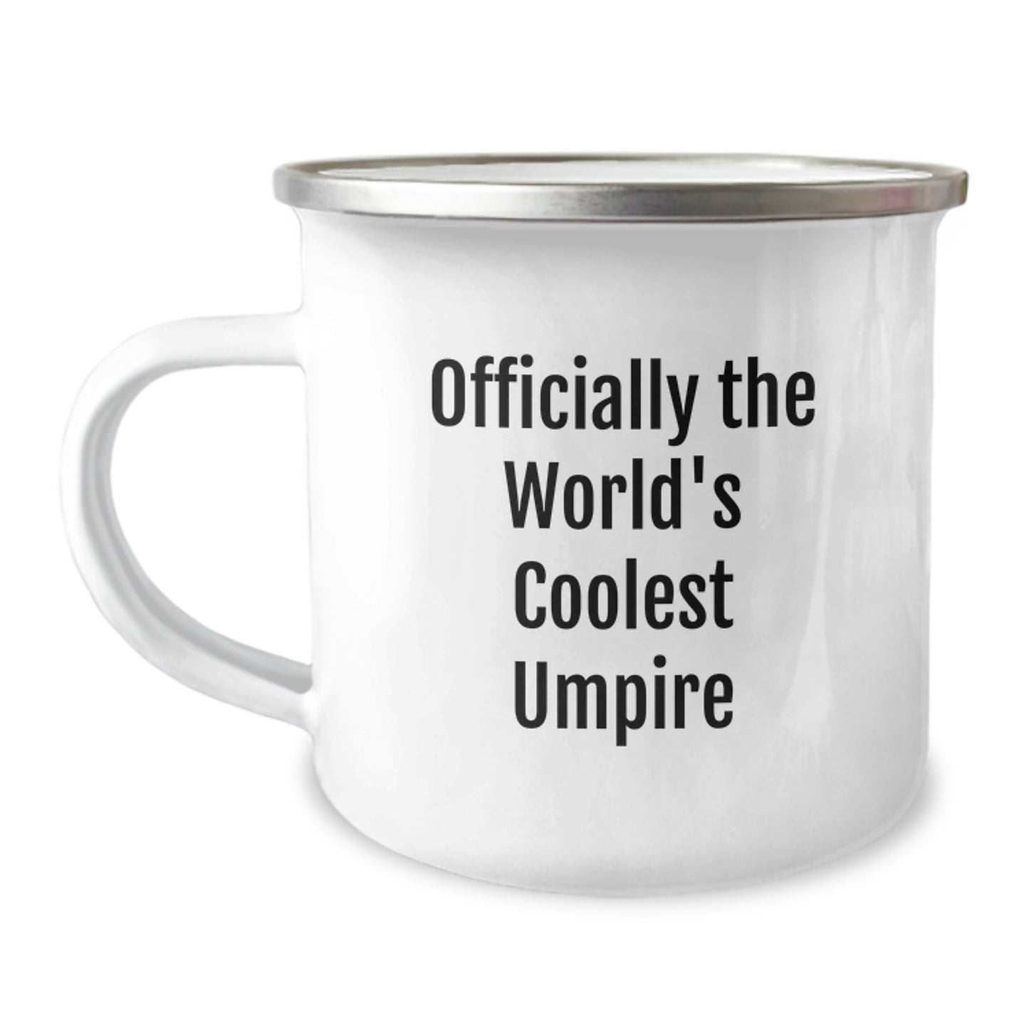 Funny Umpire Gifts for Him, 'Officially The World's Coolest Umpire' Camping Mug, Birthday Unique Gifts from Friends to Family - Image 1
