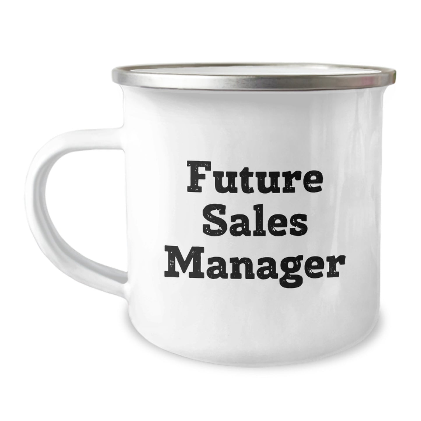 Funny Future Sales Manager Birthday Unique Gift, Camping Mug for Sales Manager, Gifts from Friends, 'You're a-maze-ing!' Enamel Finish - Image 1