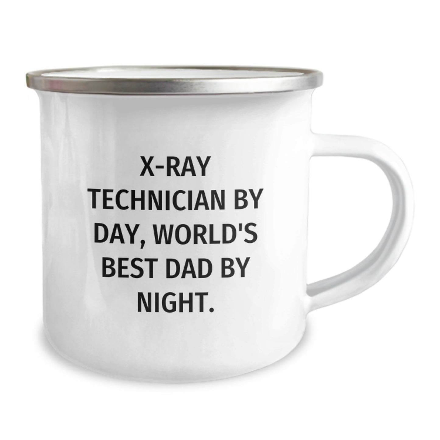 Funny X-Ray Technician Gifts for Men - X-Ray Technician By Day, World's Best Dad By Night. Camping Mug for Graduation Unique Gifts from Friends - Image 2