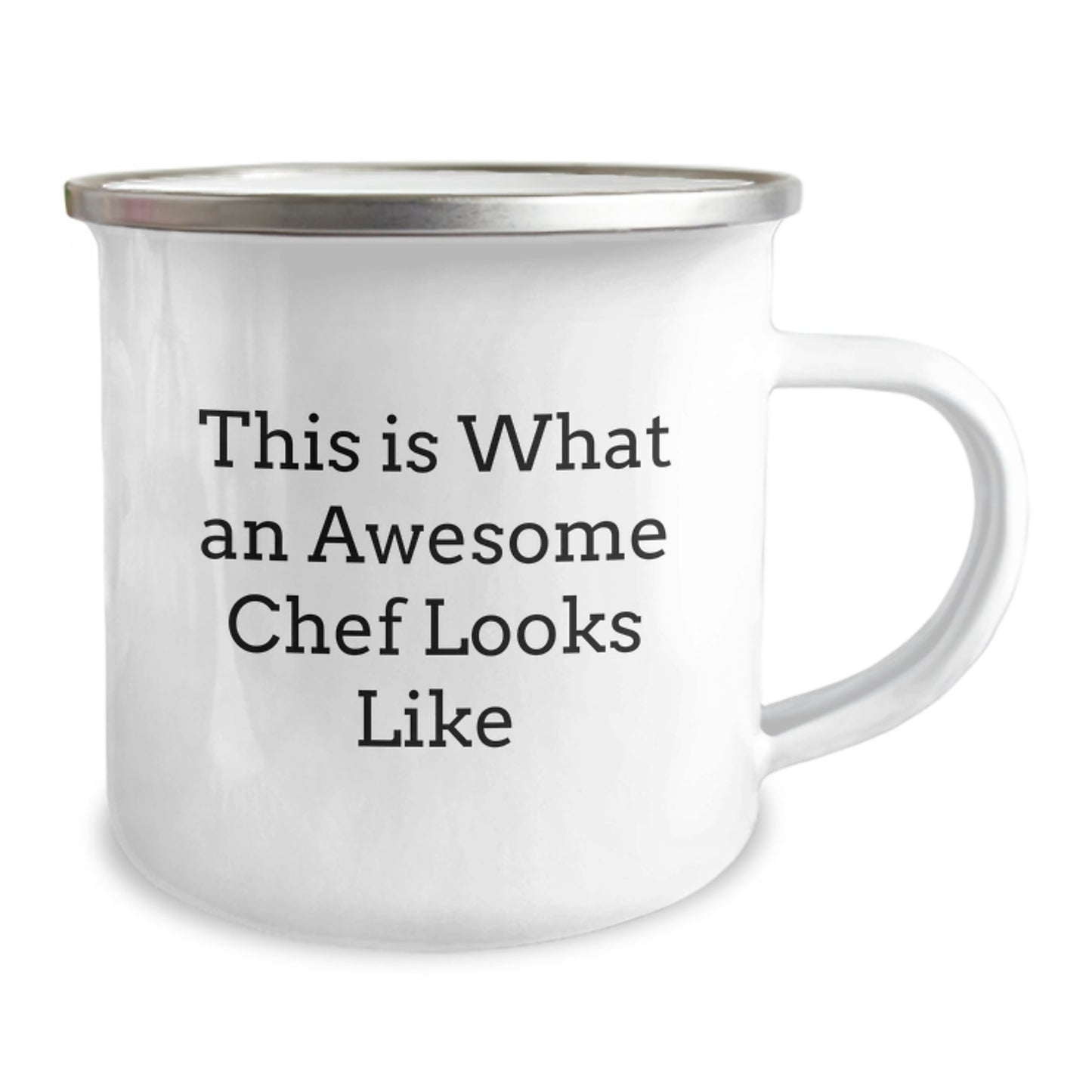 Funny Chef Gifts from Friends for Graduation - This Is What An Awesome Chef Looks Like Camping Mug, 12 oz Stainless Steel with Enamel Finish - Image 2