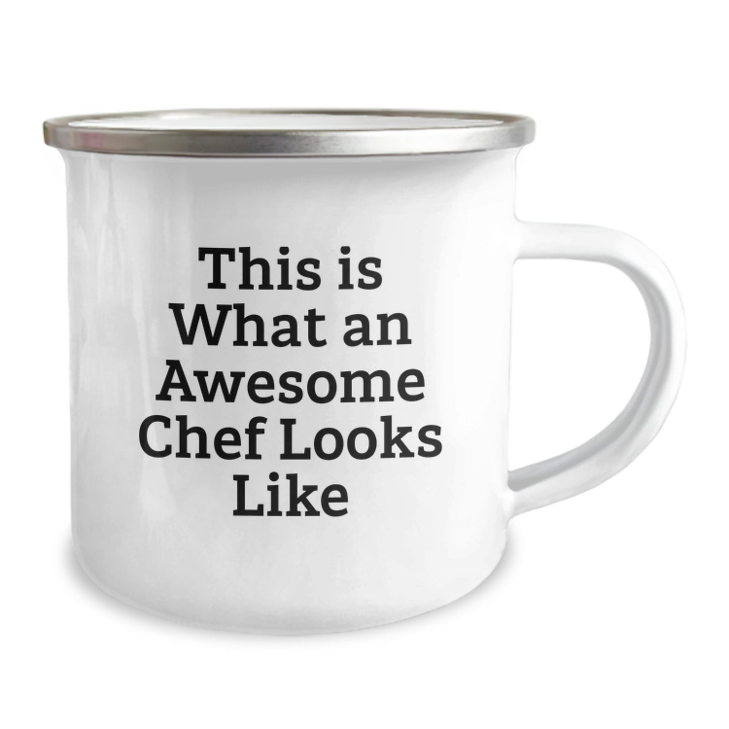 Funny Chef Gifts for Camping Mug Graduation, 'This Is What An Awesome Chef Looks Like' Quote, Gifts from Men to Chef Friends - Unique Camping Mug - Image 2