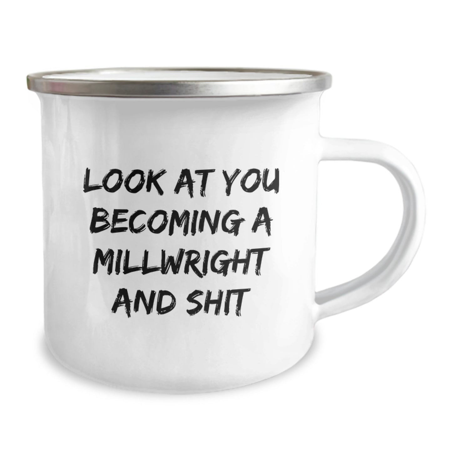Funny Millwright Gifts from Friends, Unique Camping Mug for Men, Look at You Becoming a Millwright, Graduation Unique Gifts - Image 2