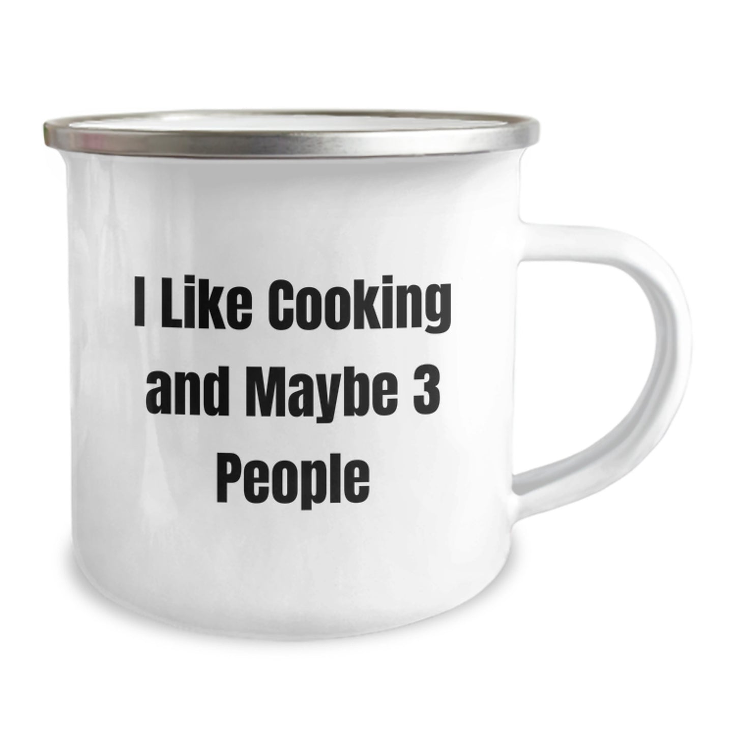 Funny Cooking Quote Camping Mug, Gifts from Friends for Cooking Lovers, 12 oz Stainless Steel with Enamel Finish, Perfect Graduation Gifts for Him or Her - Image 2