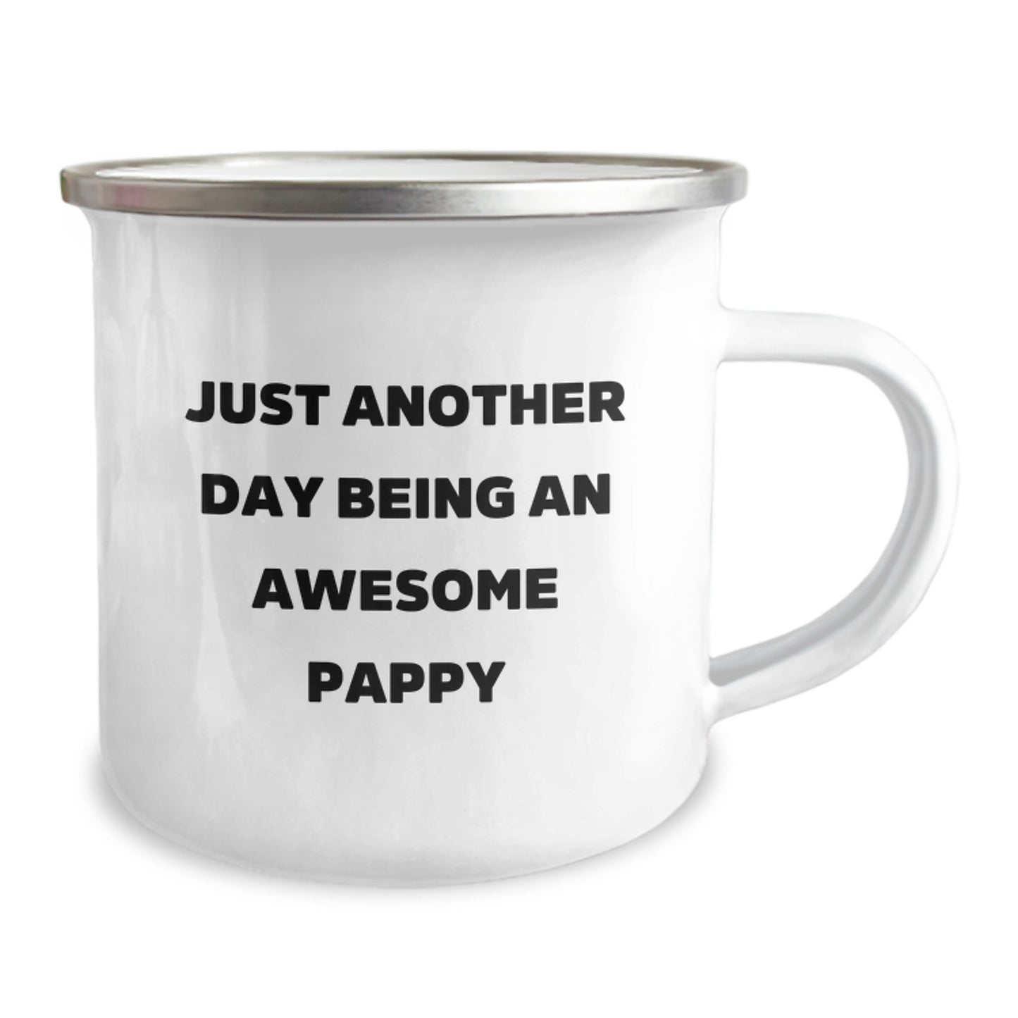 Funny Camping Mug Gifts for Pappy, Christmas Unique Gifts from Family, Pappy Enthusiast Mug, Just Another Day Being An Awesome Pappy - Image 2