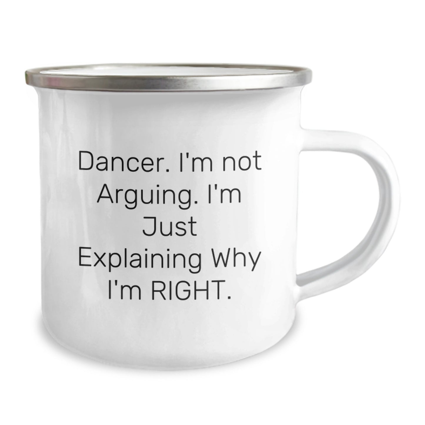 Dancer Gifts from Family, Funny Quote Camping Mug, 12 oz Stainless Steel with Enamel Finish for Dancer, Graduation Unique Gifts - Image 2