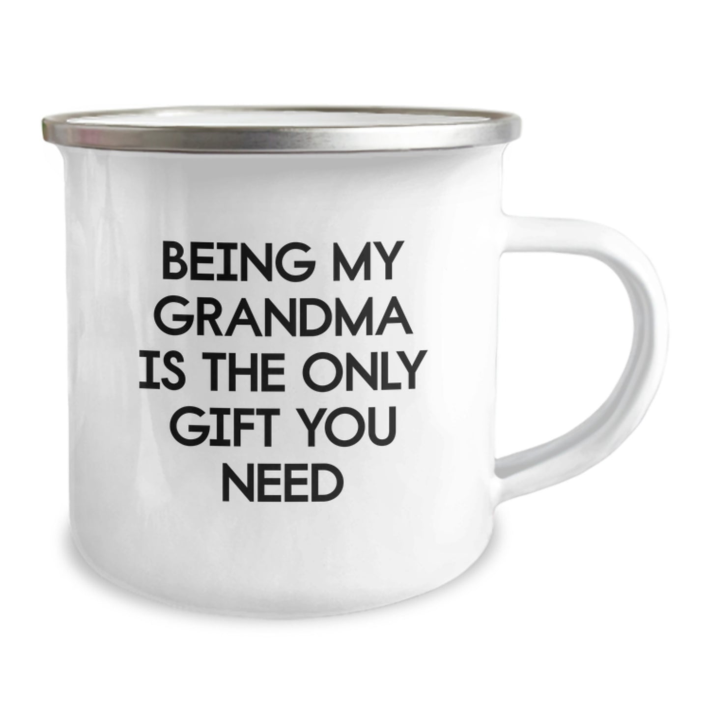Funny Grandma Gifts from Men - Grandma Camping Mug - Being My Grandma Is The Only Gift You Need, Unique Birthday Unique Gifts for Grandma - Image 2