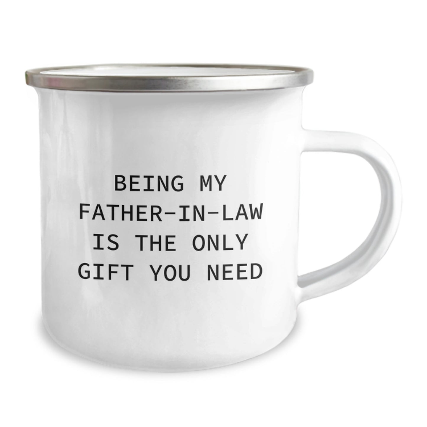 Funny Father-in-law Gifts from Men - Being My Father-in-law Is The Only Gift You Need, Camping Mug for Birthday - Image 2