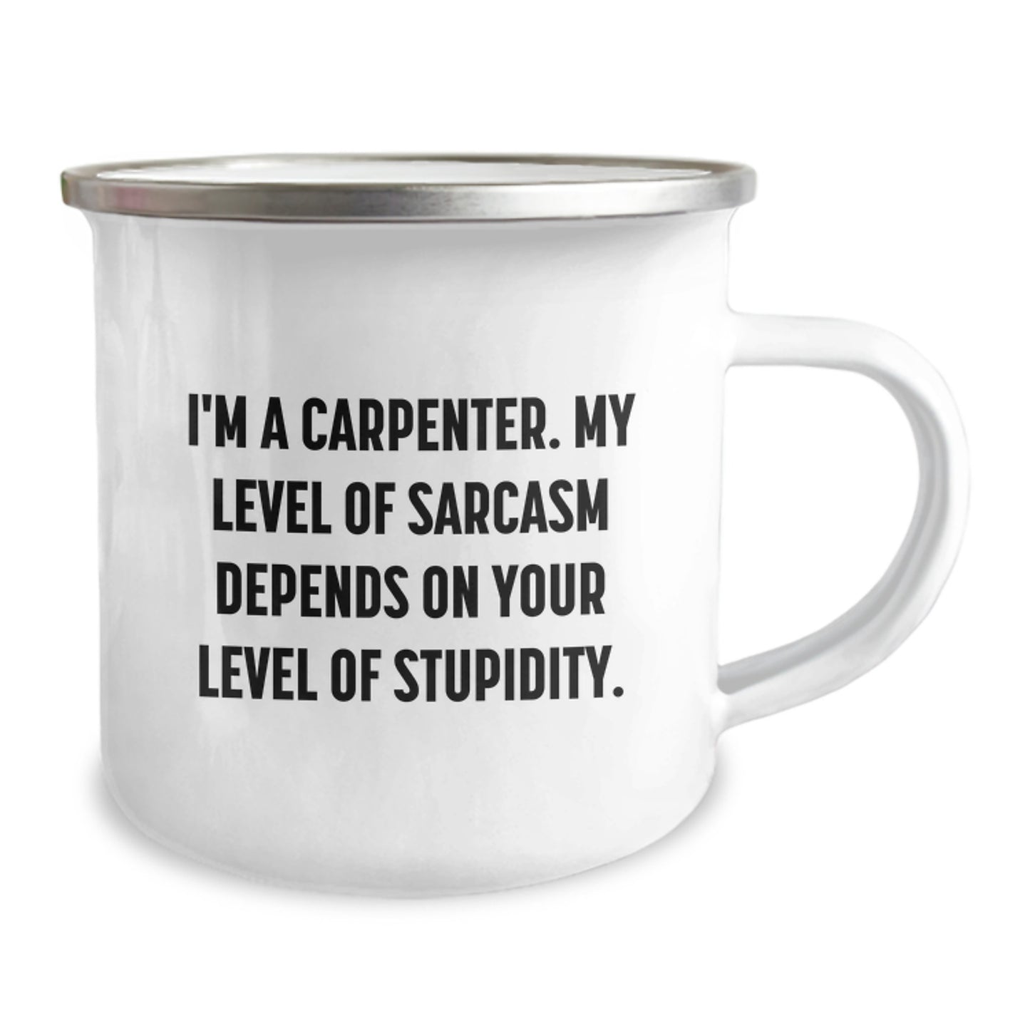 Funny Carpenter Gifts for Men - I'm A Carpenter Mug, Birthday Present from Friends to Family, 12 oz Stainless Steel Camping Mug - Image 2