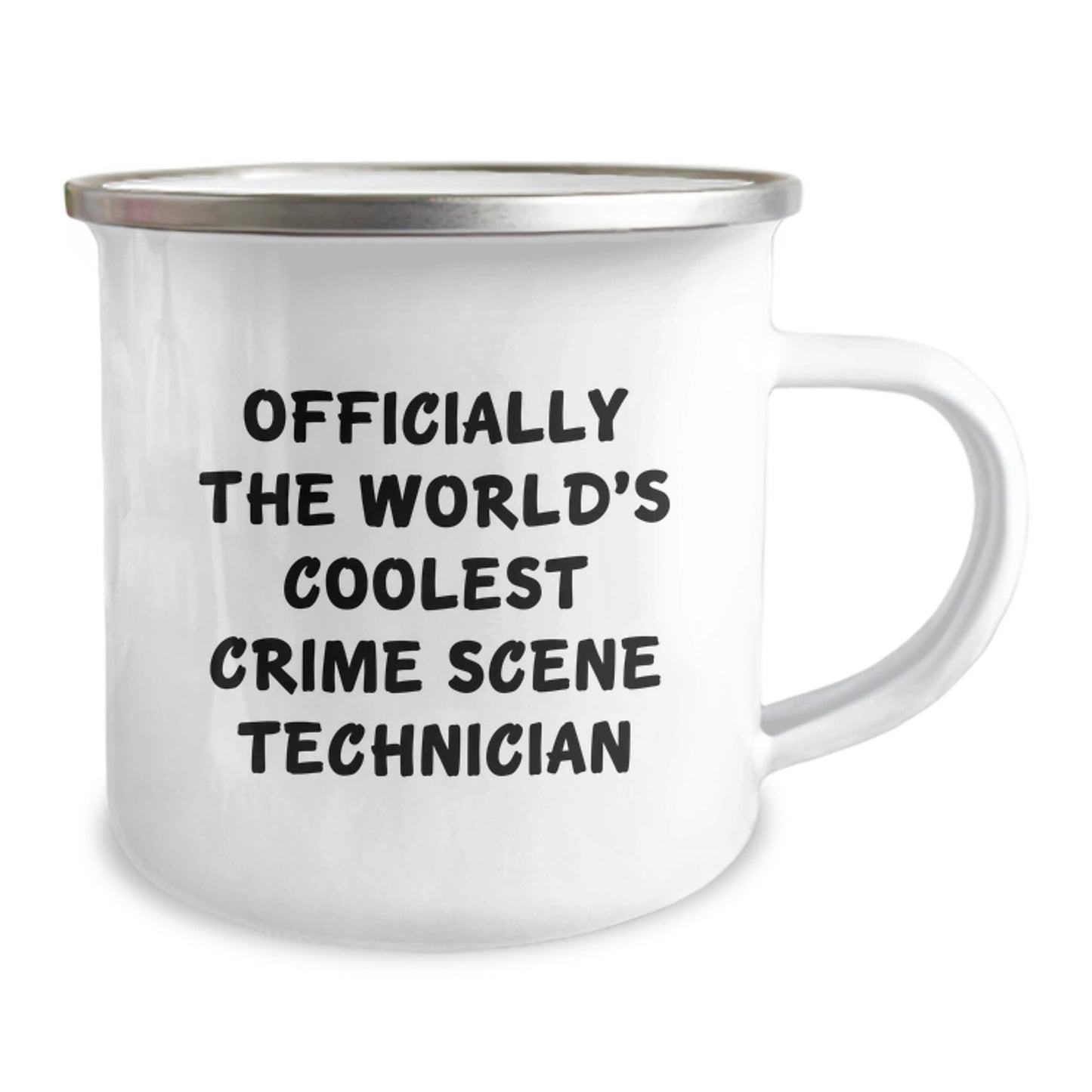 Funny Crime Scene Technician Birthday Unique Gifts for Men from Friends - Officially The World's Coolest Crime Scene Technician - Camping Mug - Image 2
