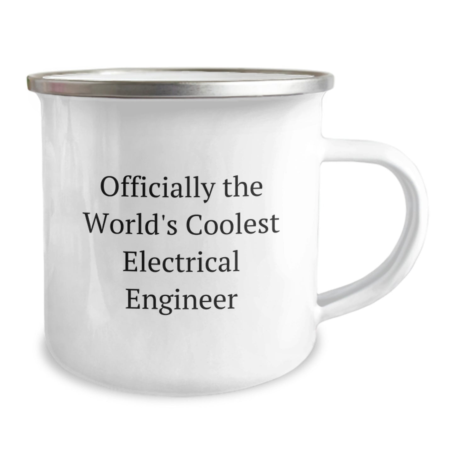 Electrical Engineer Gifts from Friends - 'Officially The World's Coolest Electrical Engineer' Funny Camping Mug for Birthday - Image 2