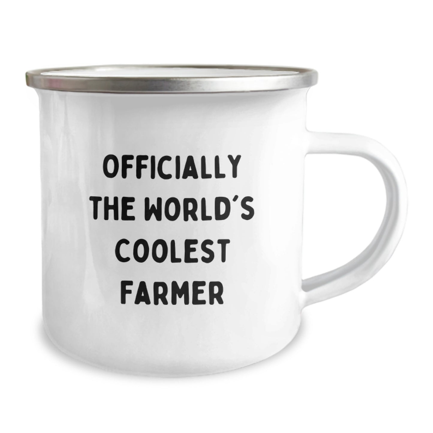 Funny Farmer Gifts - 'Officially The World's Coolest Farmer' Camping Mug for Birthday, Ideal Gift from Friends, Family, or Coworkers to Farmer Man, Unique and Cute - Image 2