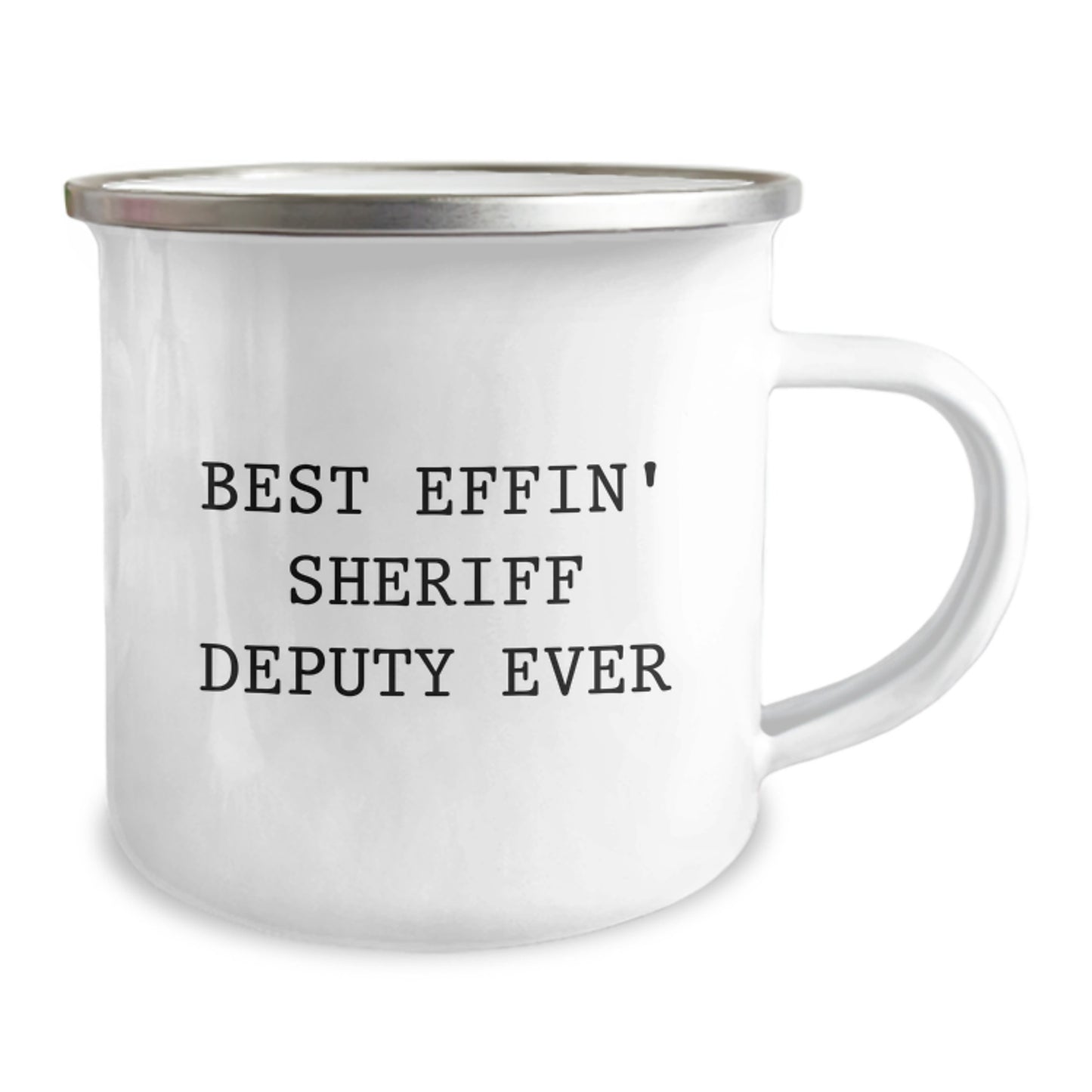 Sheriff Deputy Camping Mug, Funny Gifts for Men, Best Effin' Sheriff Deputy Ever, Birthday Unique Gifts from Friends and Family - Image 2