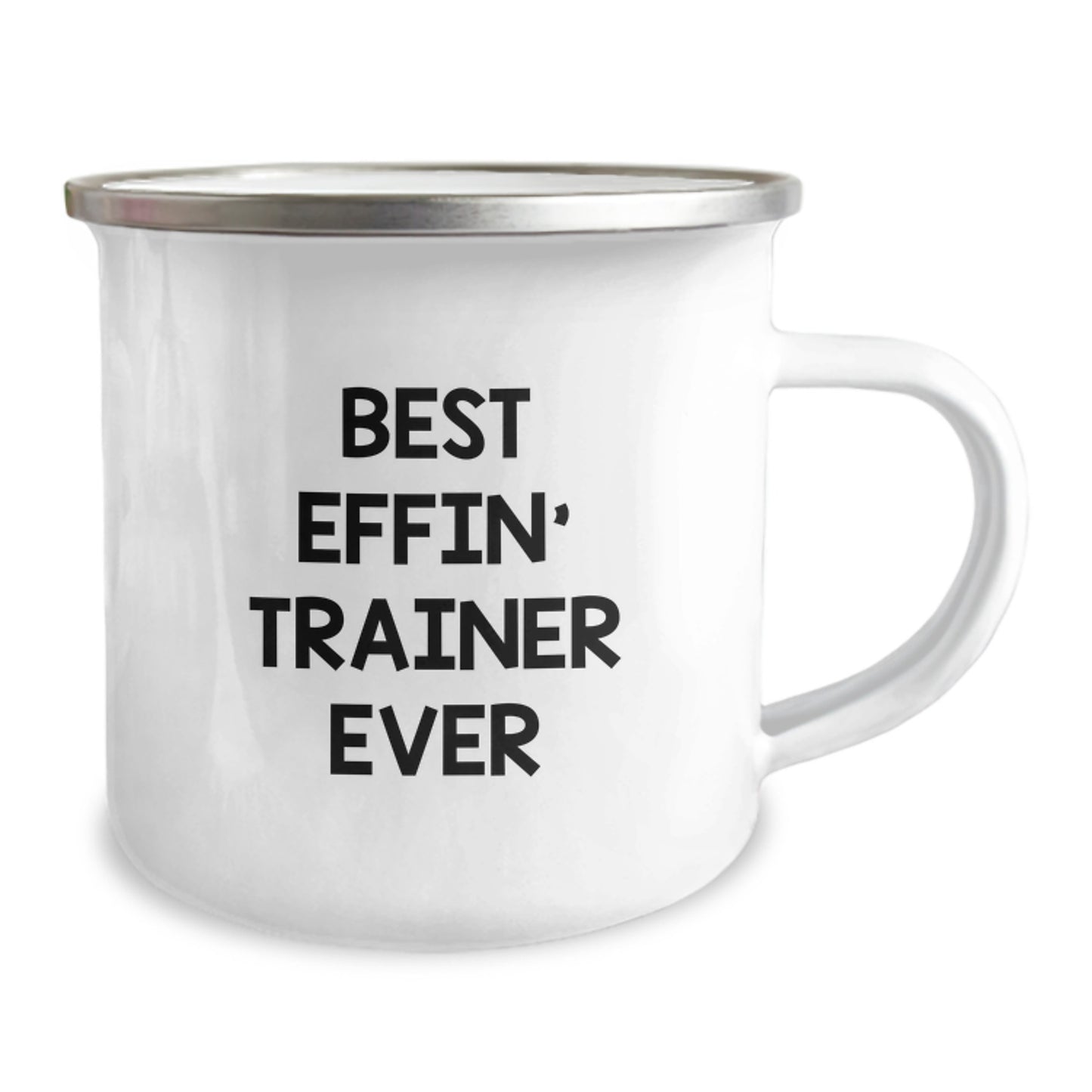 Funny Trainer Gifts from Men - Best Effin' Trainer Ever Camping Mug for Birthday Unique Gifts for Men - Image 2