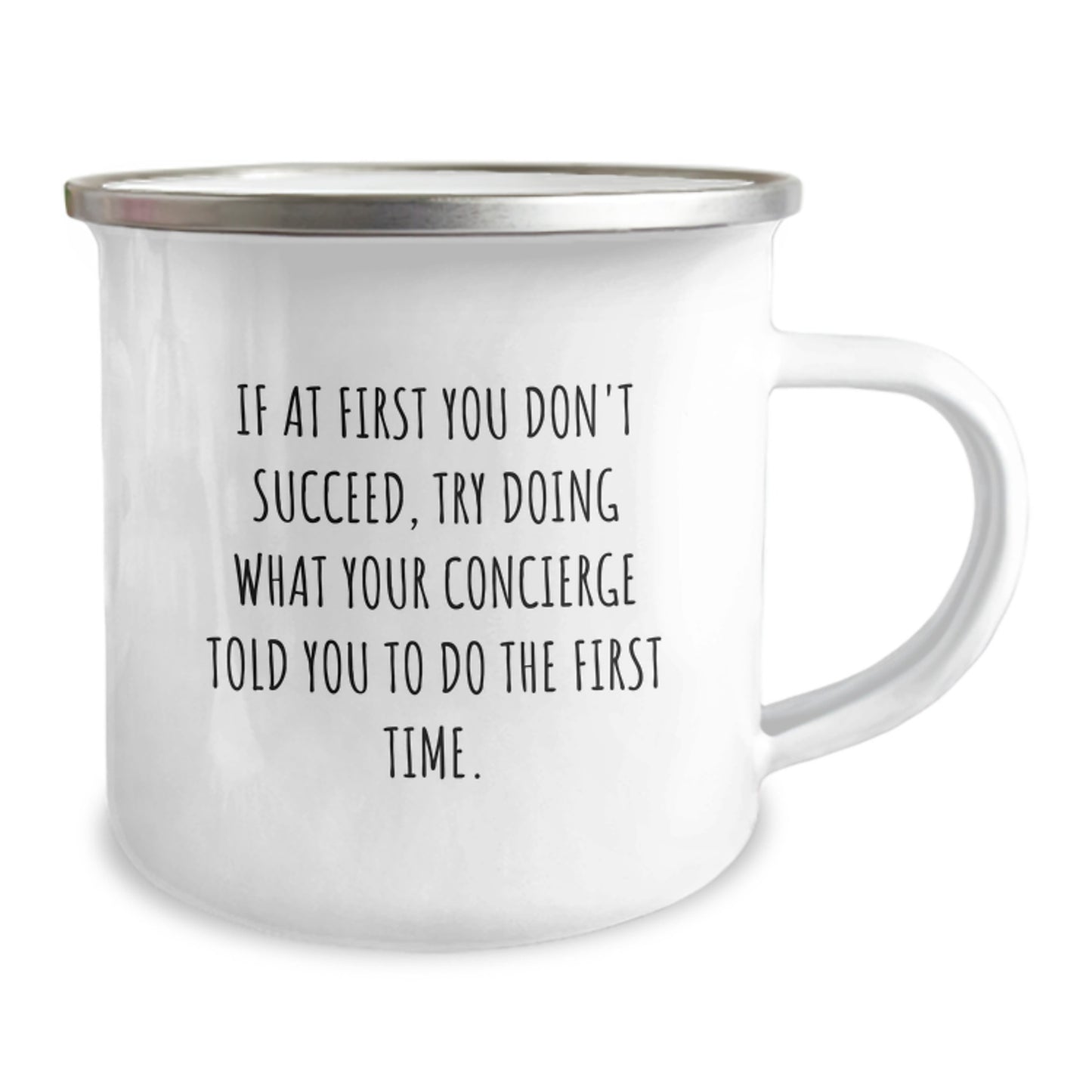 Concierge Gifts from Friends, Funny Quote Camping Mug for Birthday, Gifts for Men or Women - Image 2
