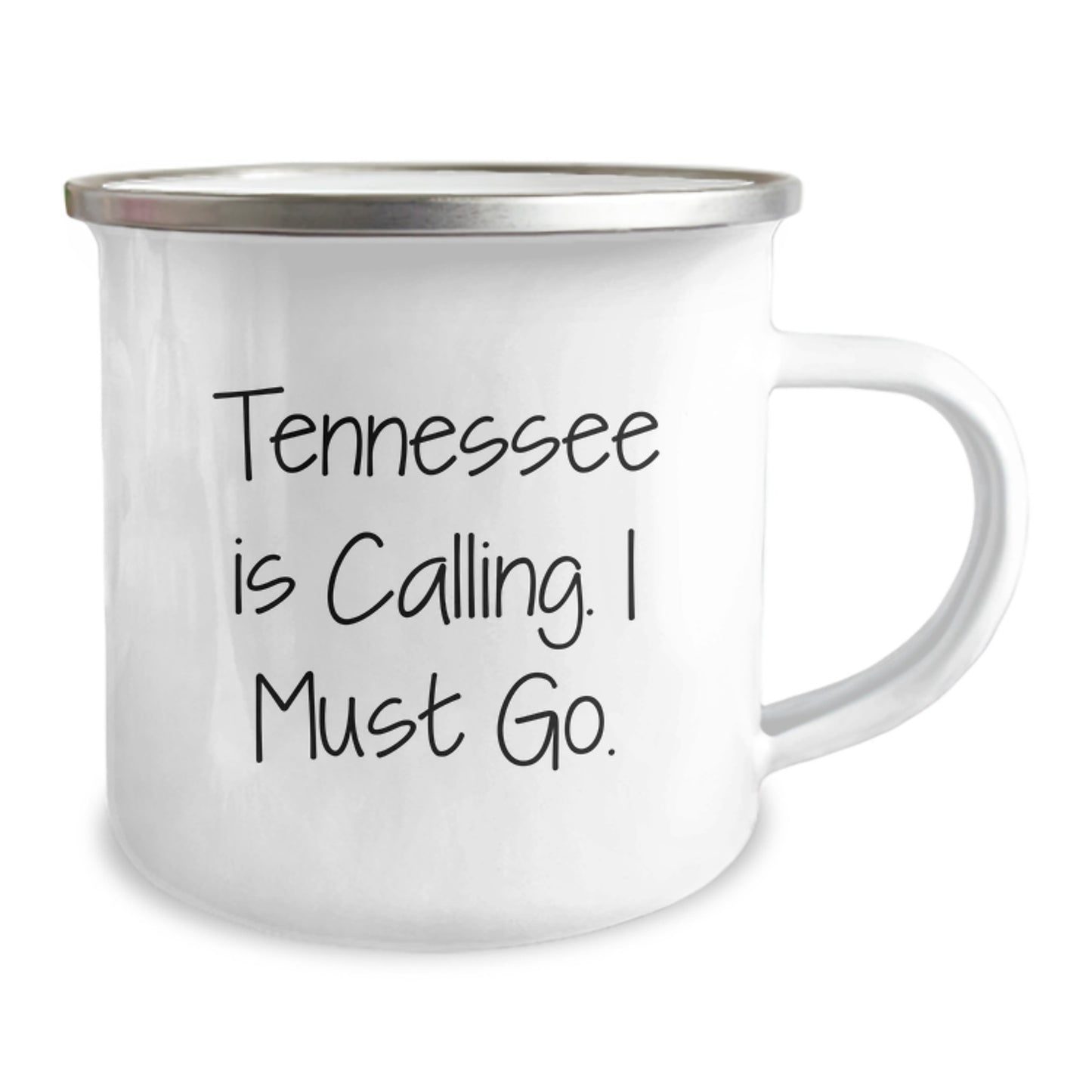 Tennessee Camping Mug, Funny Quote, Gifts from Friends for Birthday, 12 oz Stainless Steel - Image 2