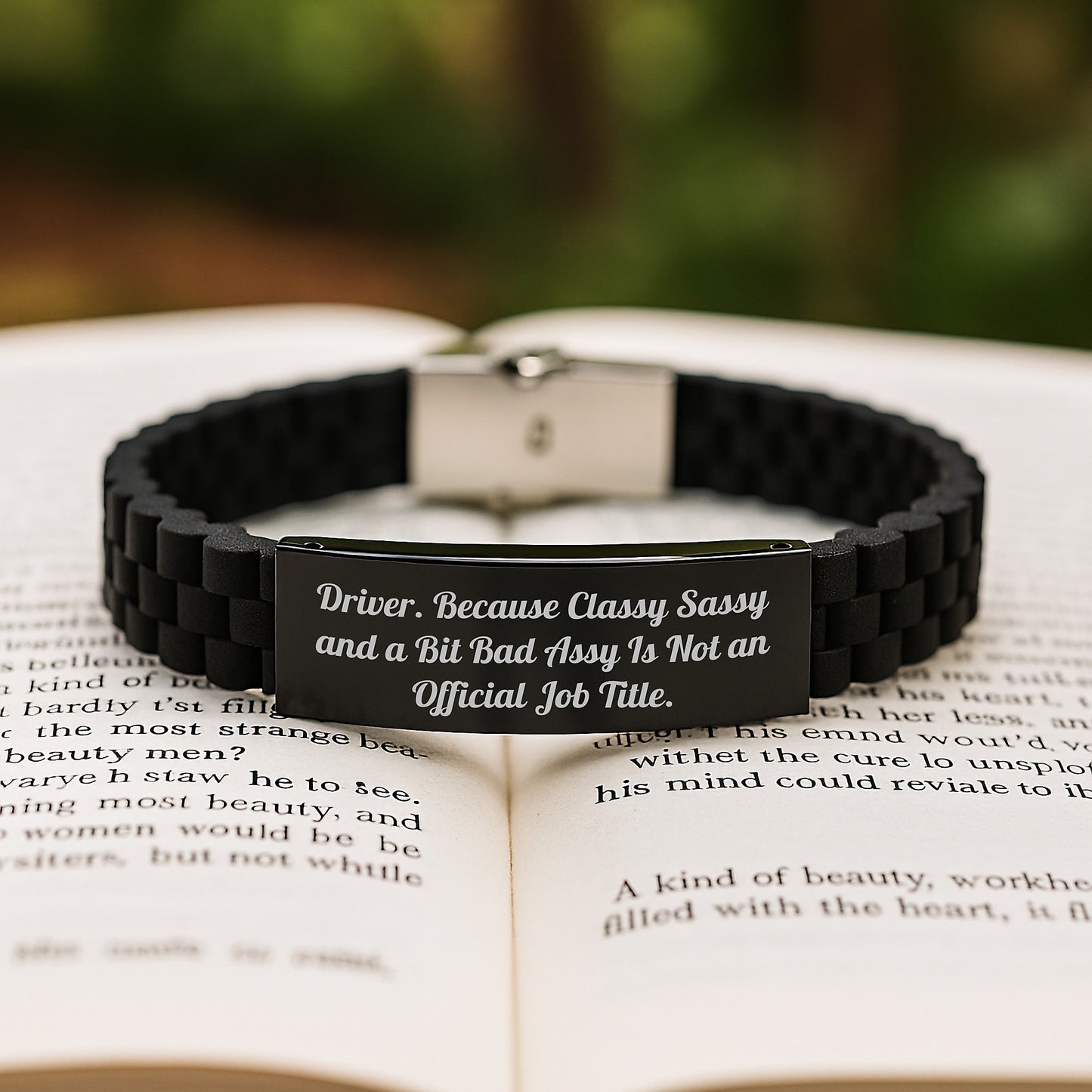Driver Gifts from Friends - Funny Glide lock Clasp Bracelet for Driver, Classy Sassy And A Bit Fearlessy Is Not An Official Job Title., Graduation Unique Gifts - Image 2