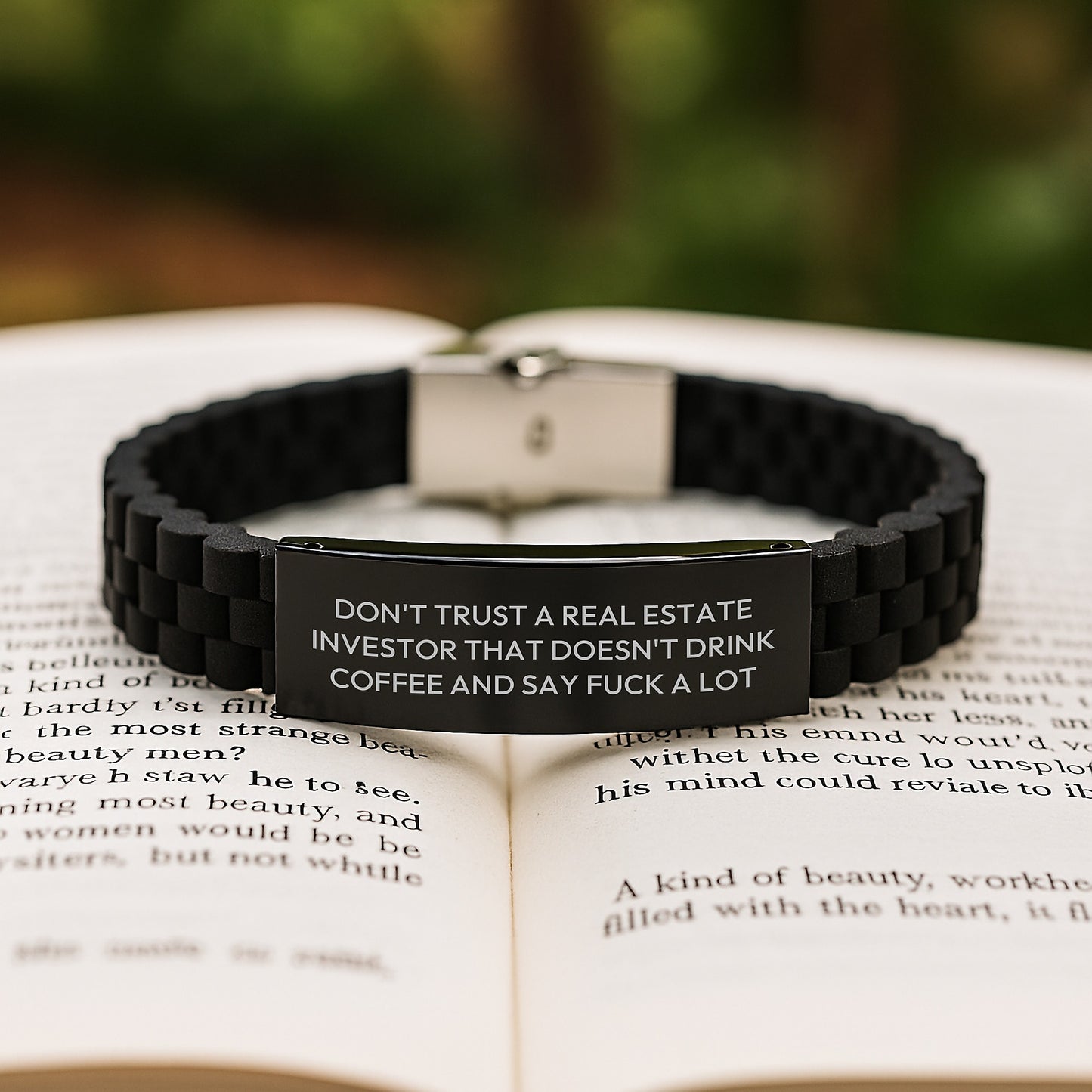 Funny Real Estate Investor Gifts, Gifts from Friends, Inspirational Quote, Adjustable Glide lock Clasp Bracelet for Real Estate Investor Men, Women, Graduation Unique Gifts - Image 2
