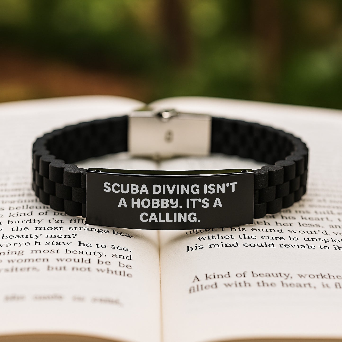 Scuba Diving Calling Gift Ideas Glide lock Clasp Bracelet for Men Birthday - Image 2