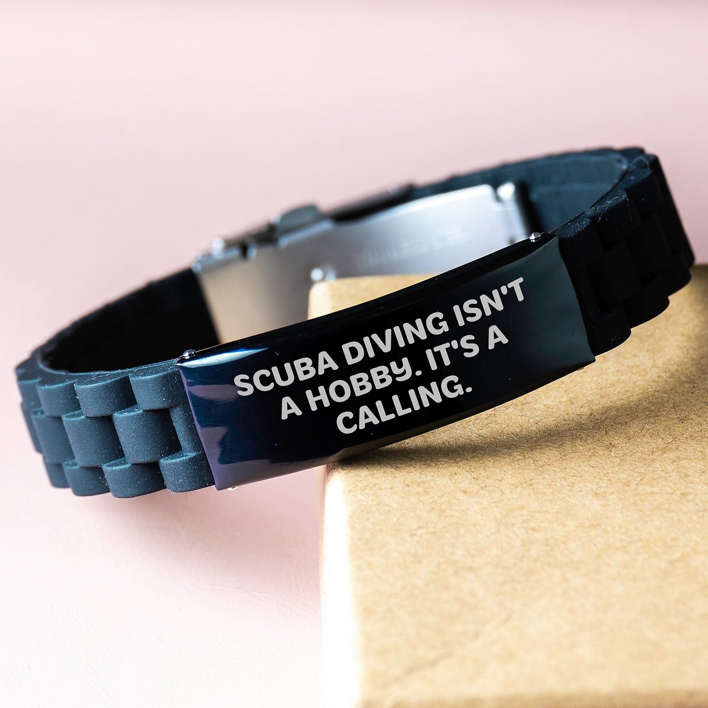 Scuba Diving Calling Gift Ideas Glide lock Clasp Bracelet for Men Birthday - Image 3