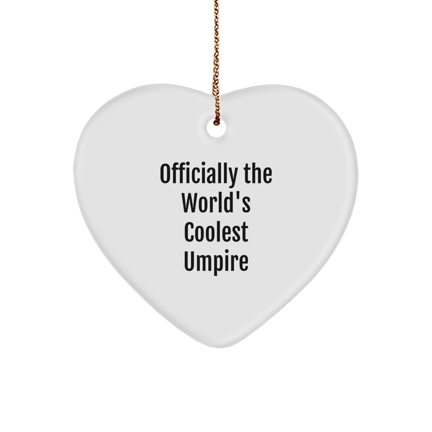 Coolest Umpire Gifts from Friends, Unique Heart Ornament for Christmas - Image 1