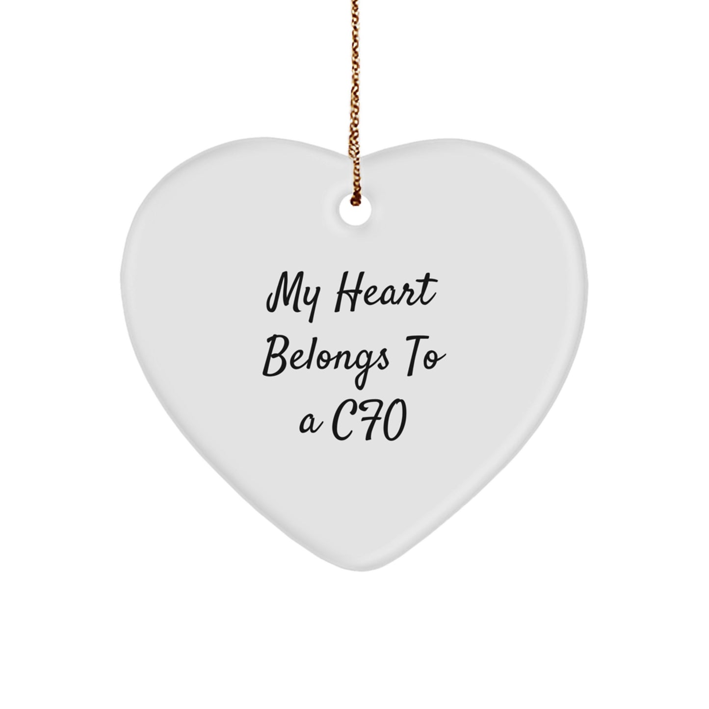 Funny CFO Gifts, Heart Ornament with 'My Heart Belongs To A CFO' Quote, Perfect for Christmas, Gifts from Men to CFO - Image 1