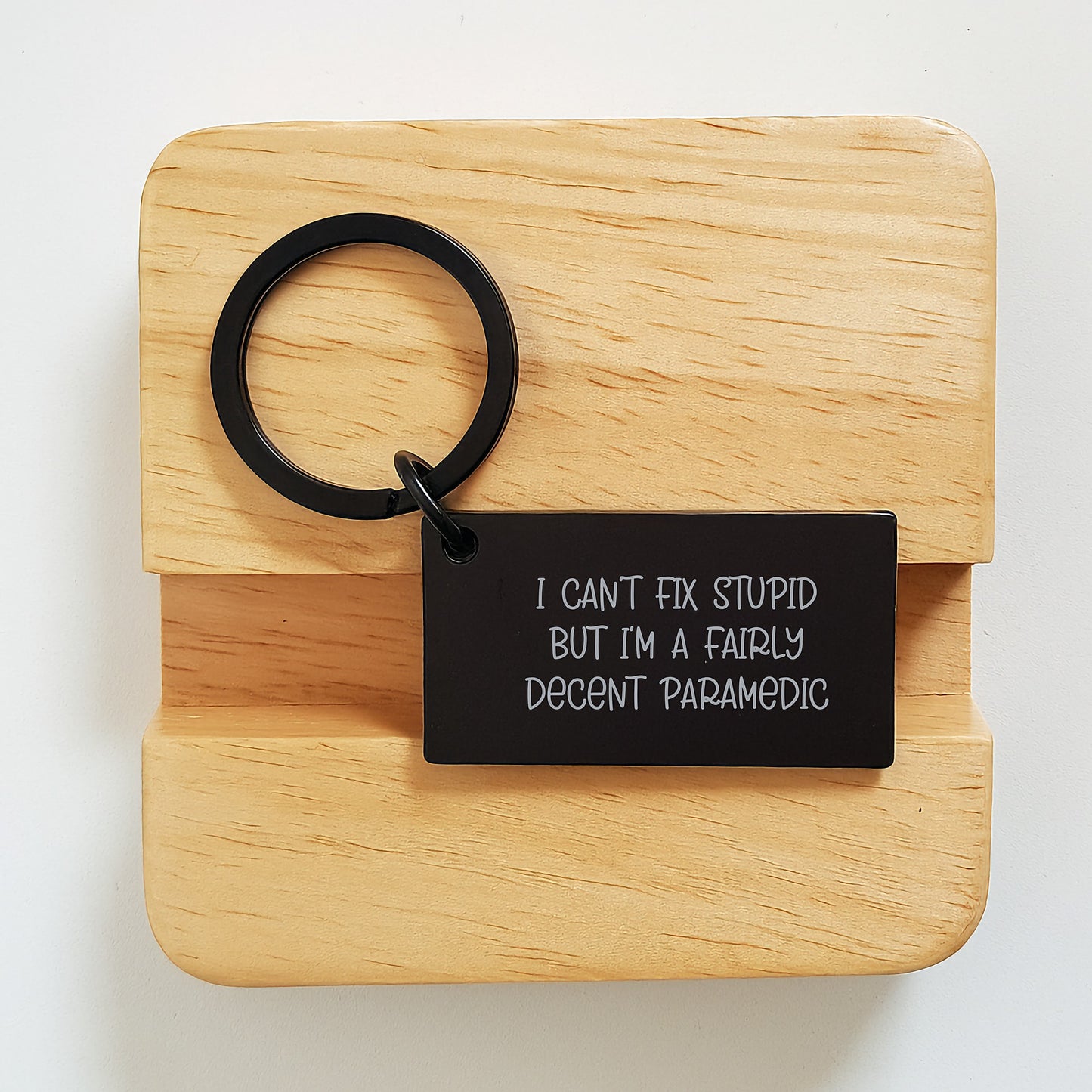 Funny Rescue Worker Keychain Gifts for Men Women Friends Family - I Can't Fix Stupid But I'm A Fairly Decent Rescue Worker - Graduation Unique Gifts from Men - Image 2