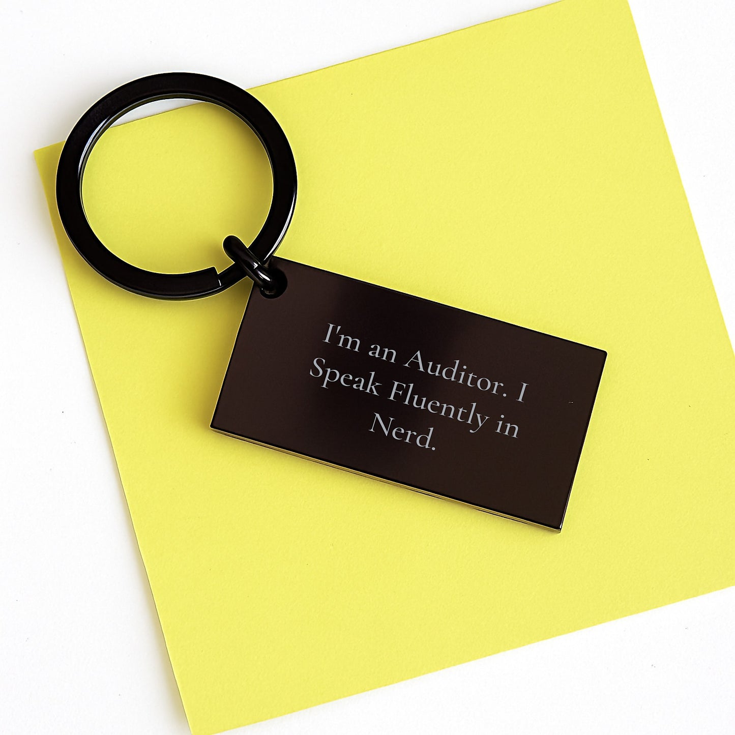 Auditor Keychain, Funny Quote, Graduation Unique Gifts from Friends for Men, Encouragement - Image 3