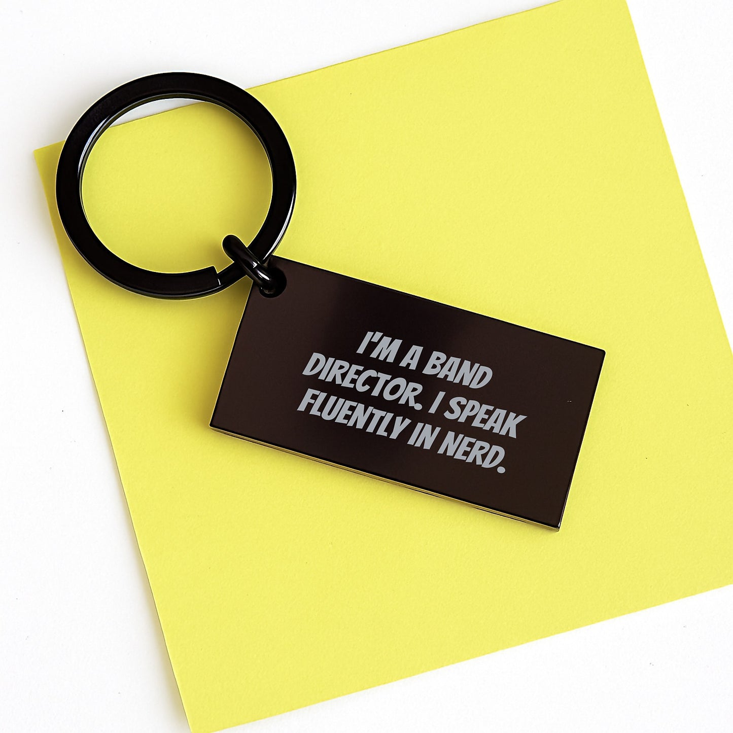 Funny Band Director Keychain Gifts from Friends to Band Directors - I'm A Band Director. I Speak Fluently In genius. - Graduation Unique Gifts - Image 3