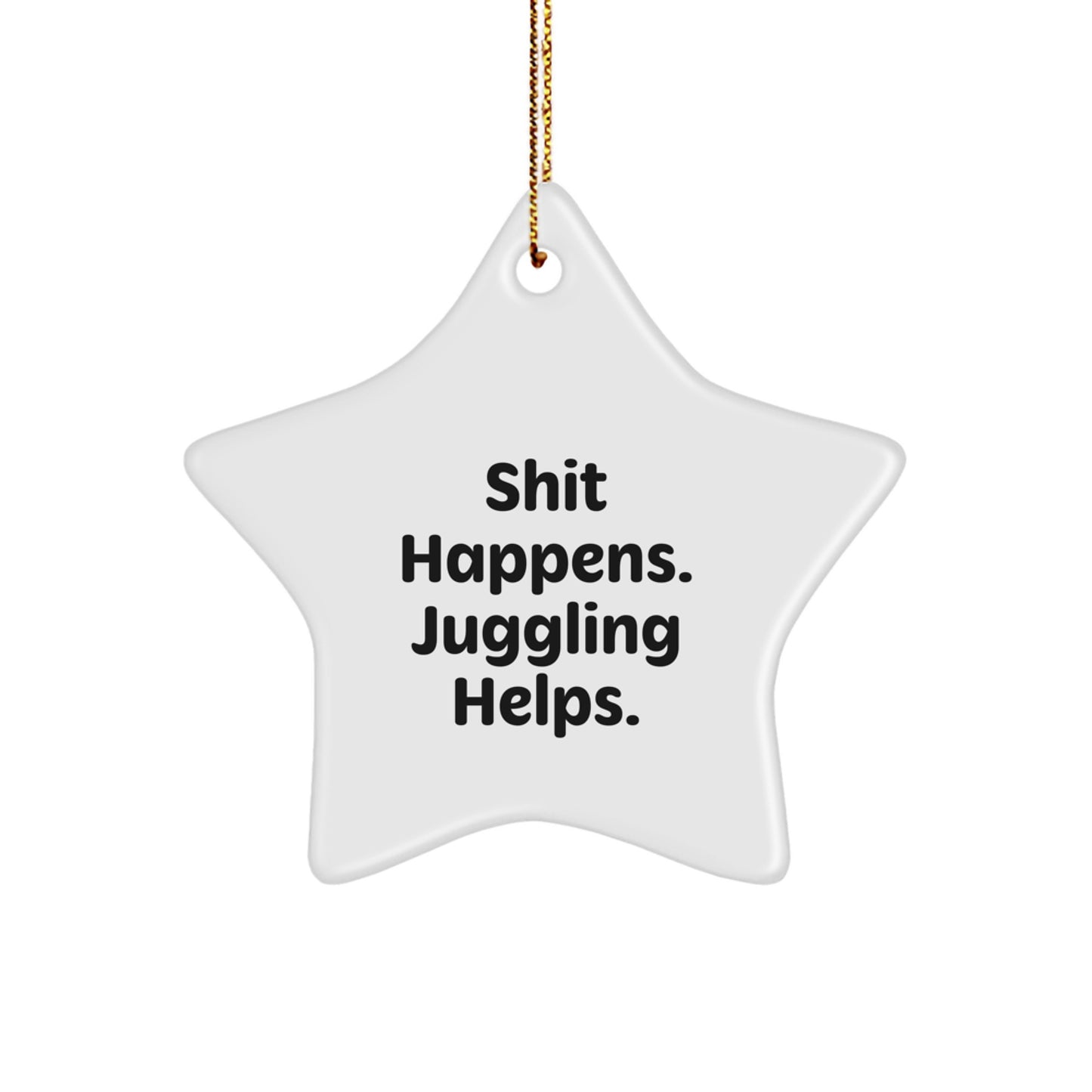 Funny Juggling Star Ornament, Gifts from Men to Juggling Enthusiasts, Christmas Unique Juggling Help Gifts for Juggling Lovers - Image 1