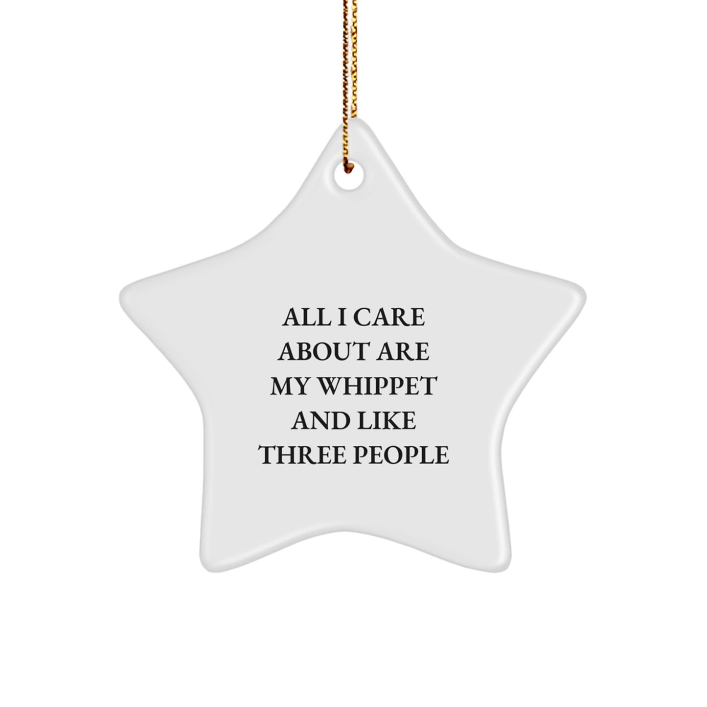 Whippet Dog Star Ornament Gifts from Friends for Whippet Dog Lovers Christmas Unique - Image 1