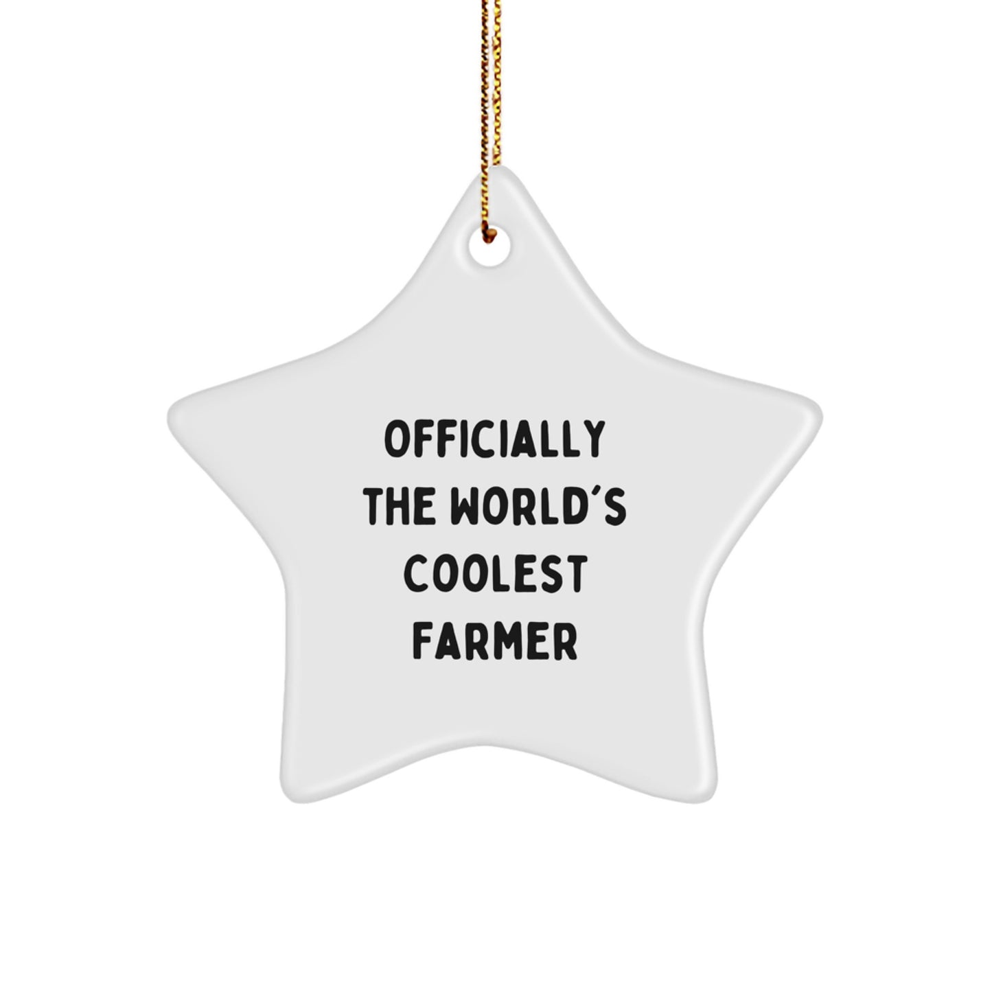 Funny Farmer Star Ornament Gifts for Men - Unique Christmas Unique Gifts from Family to Friends - Image 1