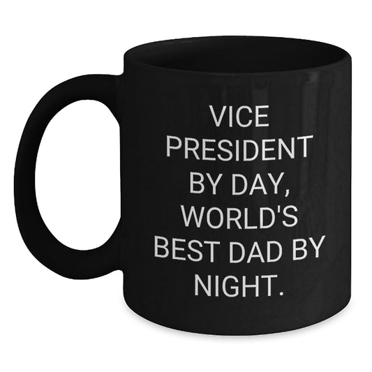 Vice President Gifts, Funny Quote, Black Coffee Mug for Graduation, Gifts from Friends, Gifts for Vice President - Main