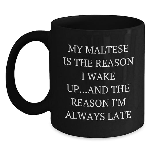 Funny Maltese Dog Gifts - Maltese Dog Lover Birthday Unique Gifts from Friends - Main