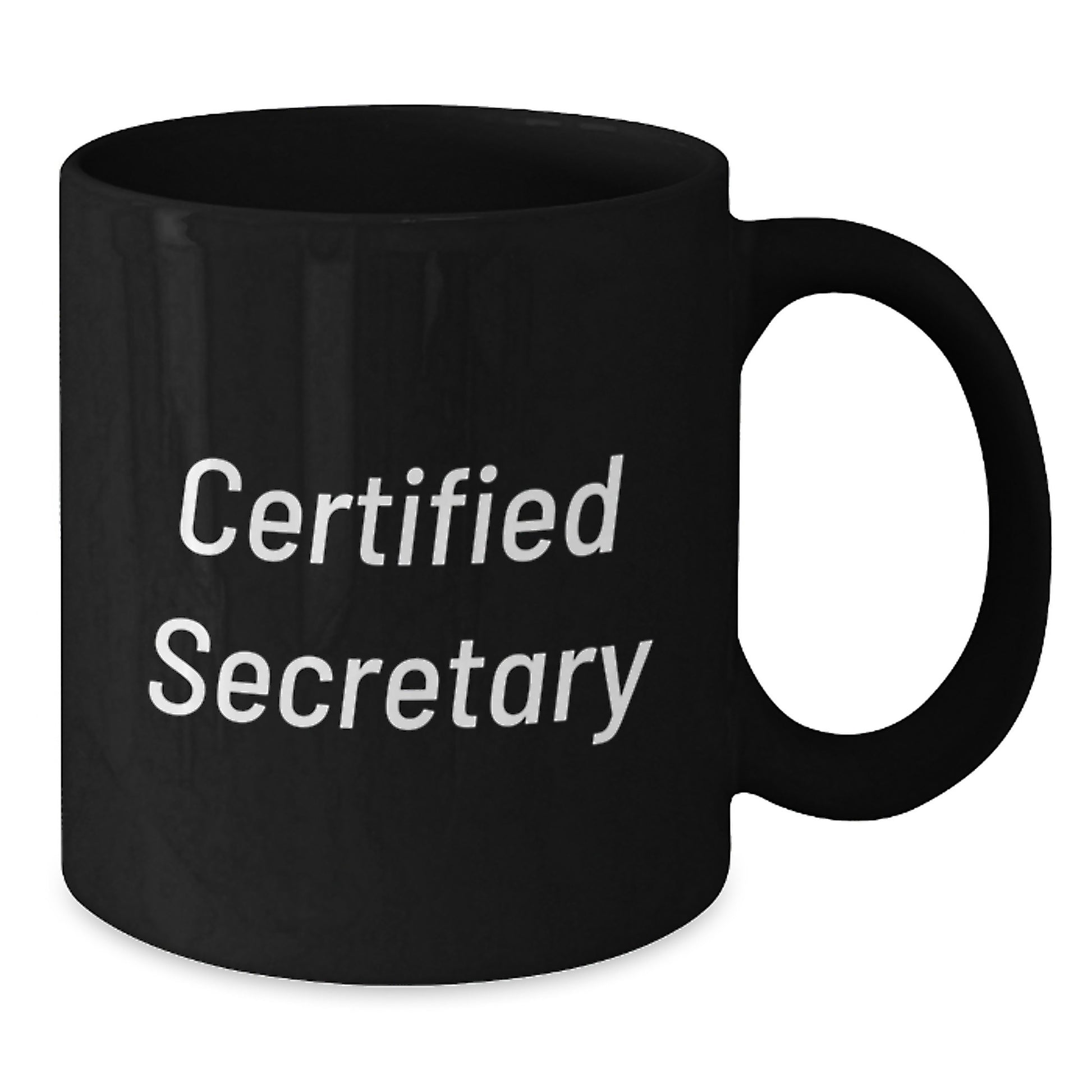 Funny Inspirational Secretary Gifts from Men to Friends Black Coffee Mug for Birthday - Additional