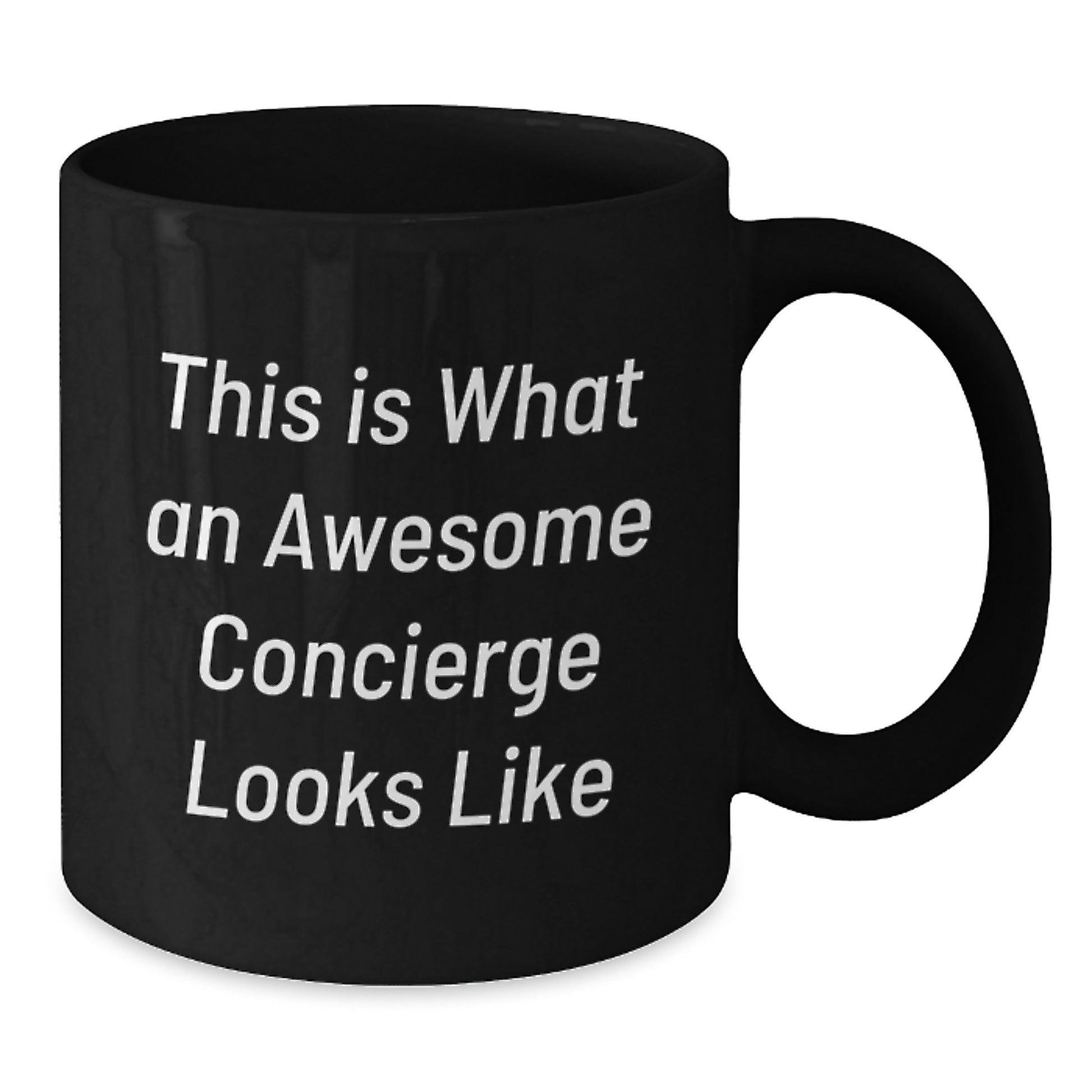 Concierge Gifts from Friends - Funny Inspirational Quote, Black Coffee Mug for Graduation - Gifts for Him Her - Additional