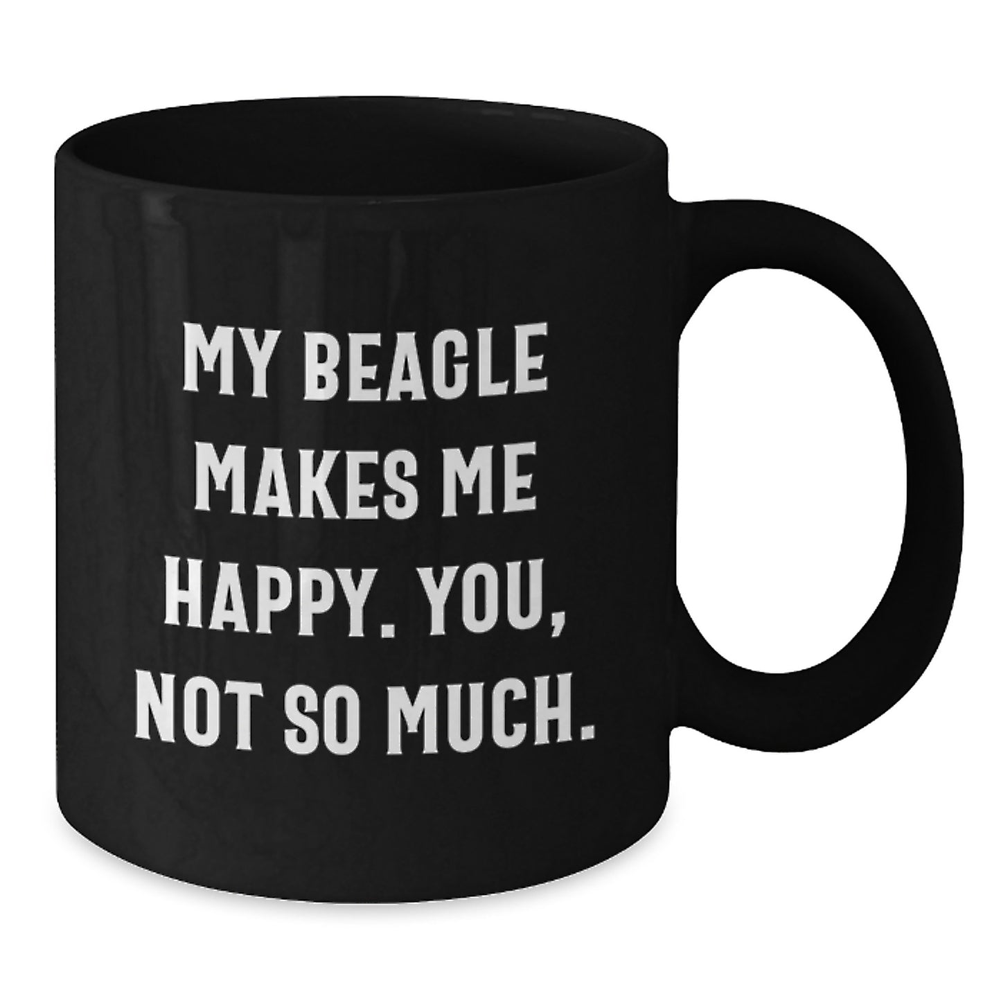 Funny Beagle Dog Black Coffee Mug Gifts from Friends for Birthday - Additional