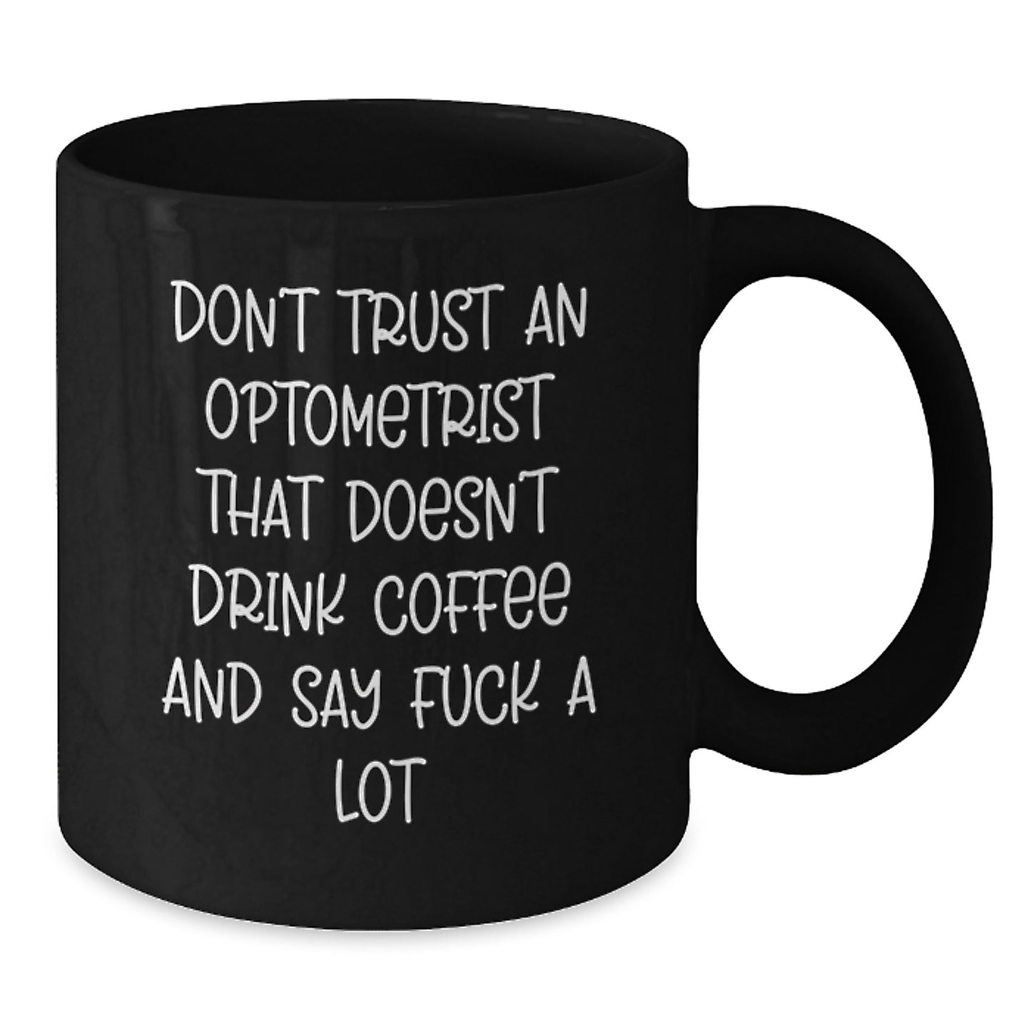 Funny Optometrist Gifts, Coffee Lovers Unite, Black Coffee Mug for Optometrist Birthday - Additional