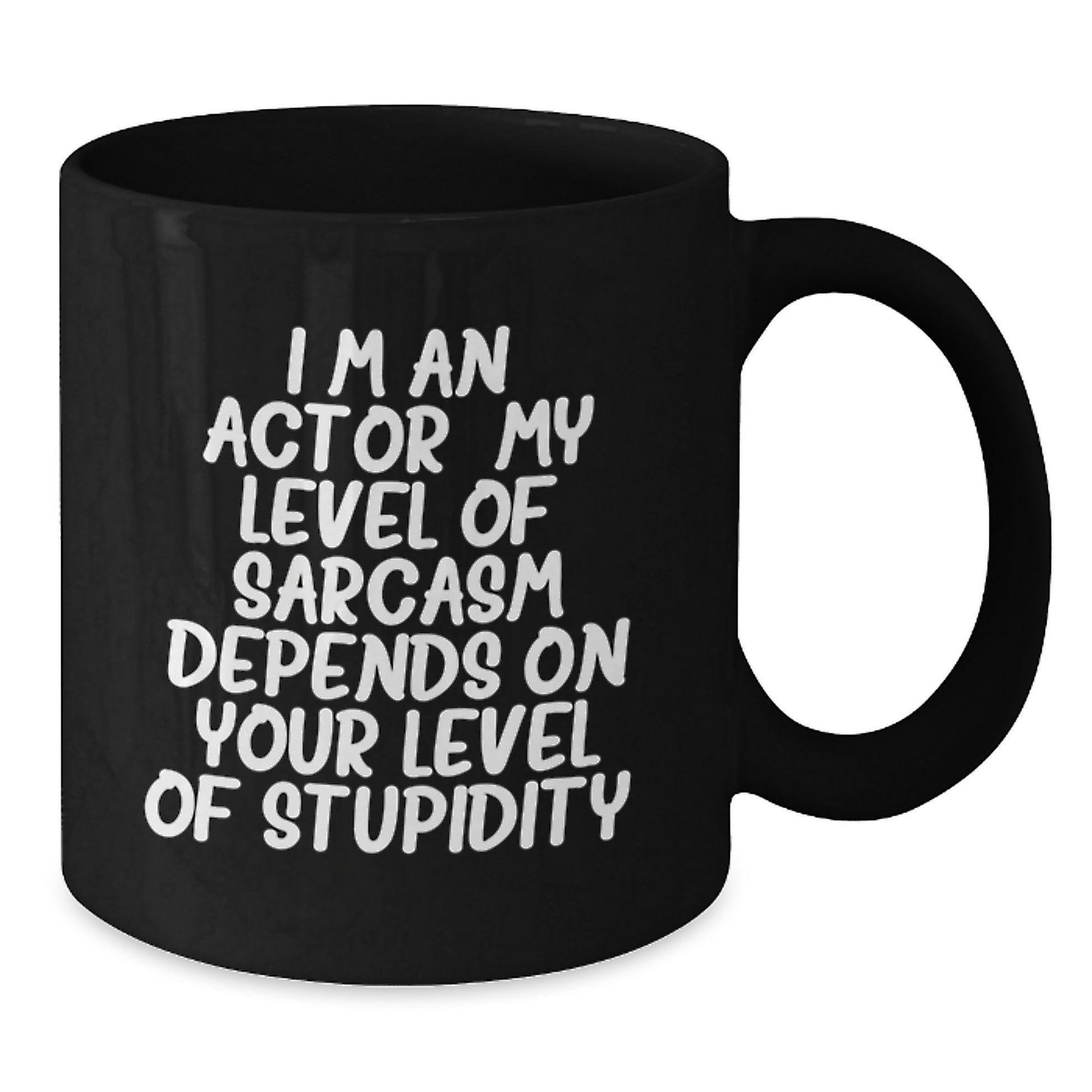 Funny Actor Gifts for Men Women Friends - 'I'm An Actor' Black Coffee Mug - Christmas Unique Presents - Additional
