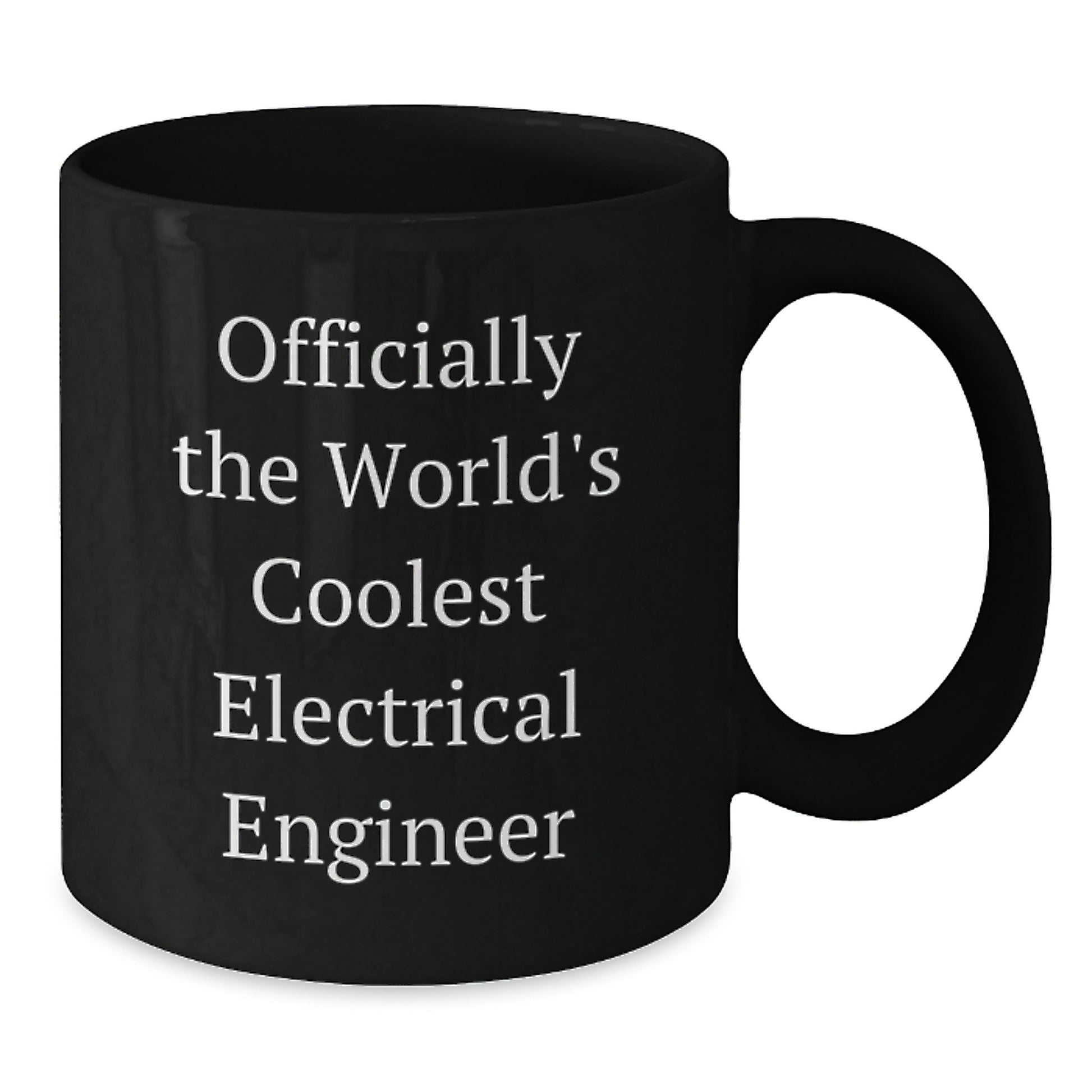 Electrical Engineer Gifts for Him Funny Black Coffee Mug, Officially The World's Coolest, Birthday Unique Gifts from Friends, Coworkers, Family, Gifts for Electrical Engineer, Men, Coolest Mug Ever - Additional
