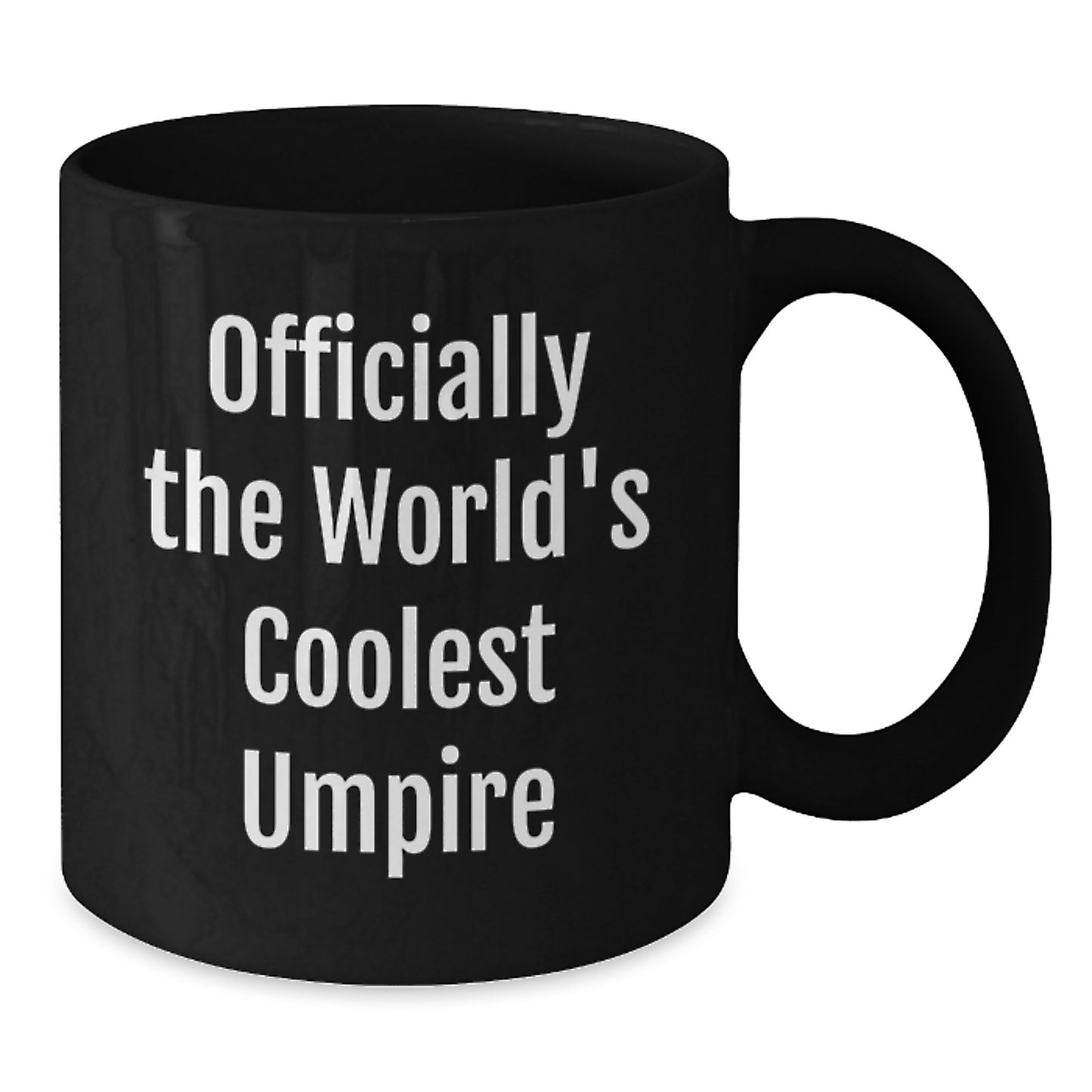 Funny Umpire Gifts from Friends to Birthday Man, 'Officially The World's Coolest Umpire' Coffee Mug for Umpire Enthusiasts, Black Coffee Mug, Gifts for Men, Unique Umpire Birthday Unique Gifts - Additional
