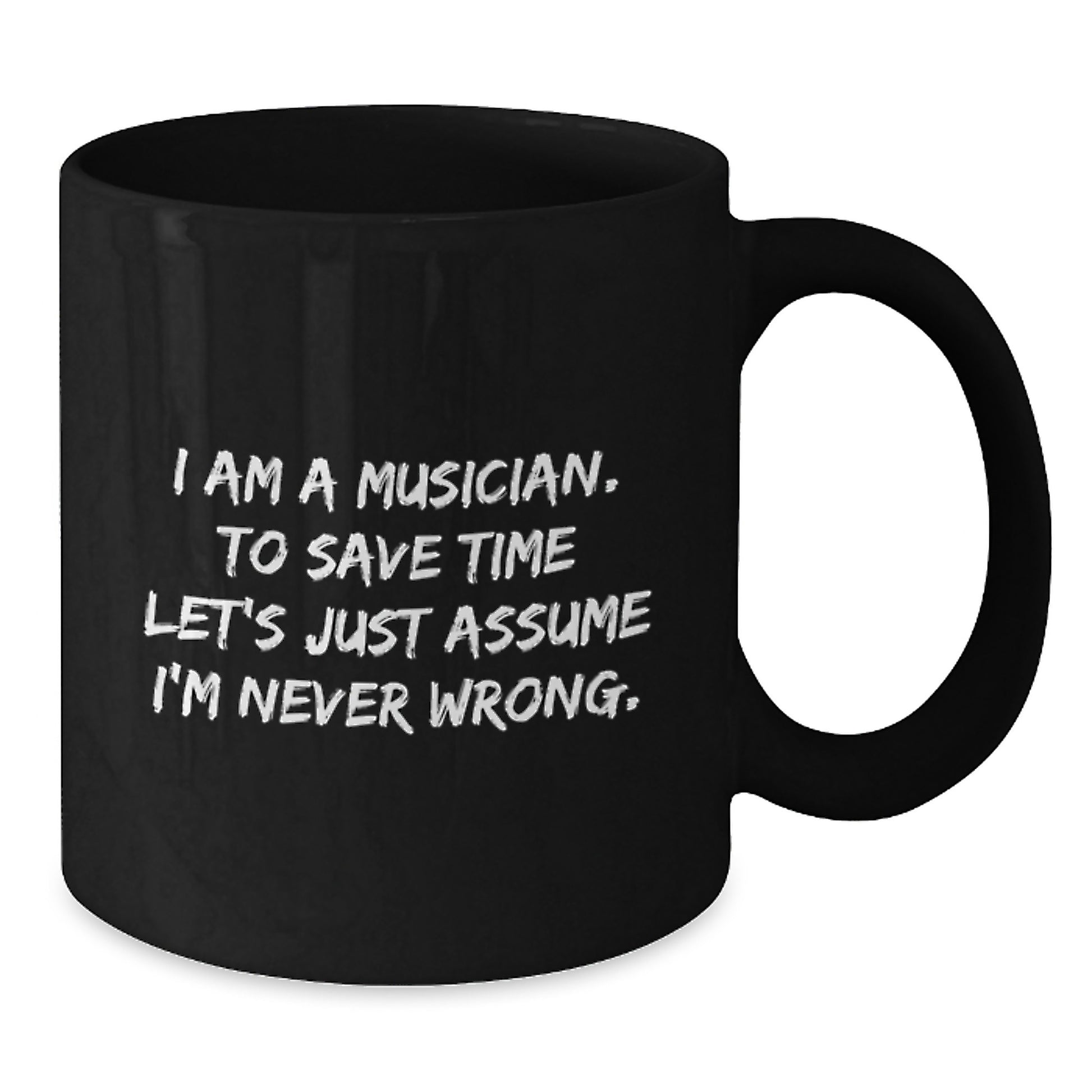 Musician Gifts from Friends, Funny Inspirational Quote, Black Coffee Mug for Graduation, Gifts for Musicians - Additional