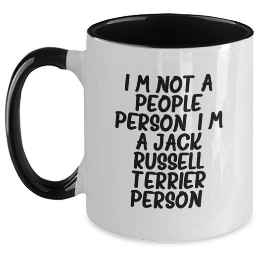 Jack Russell Terrier Dog Lover's Funny Coffee Mug, Gifts from Friends for Birthday, I'm Not A People Person. I'm A Jack Russell Terrier Person. - Main