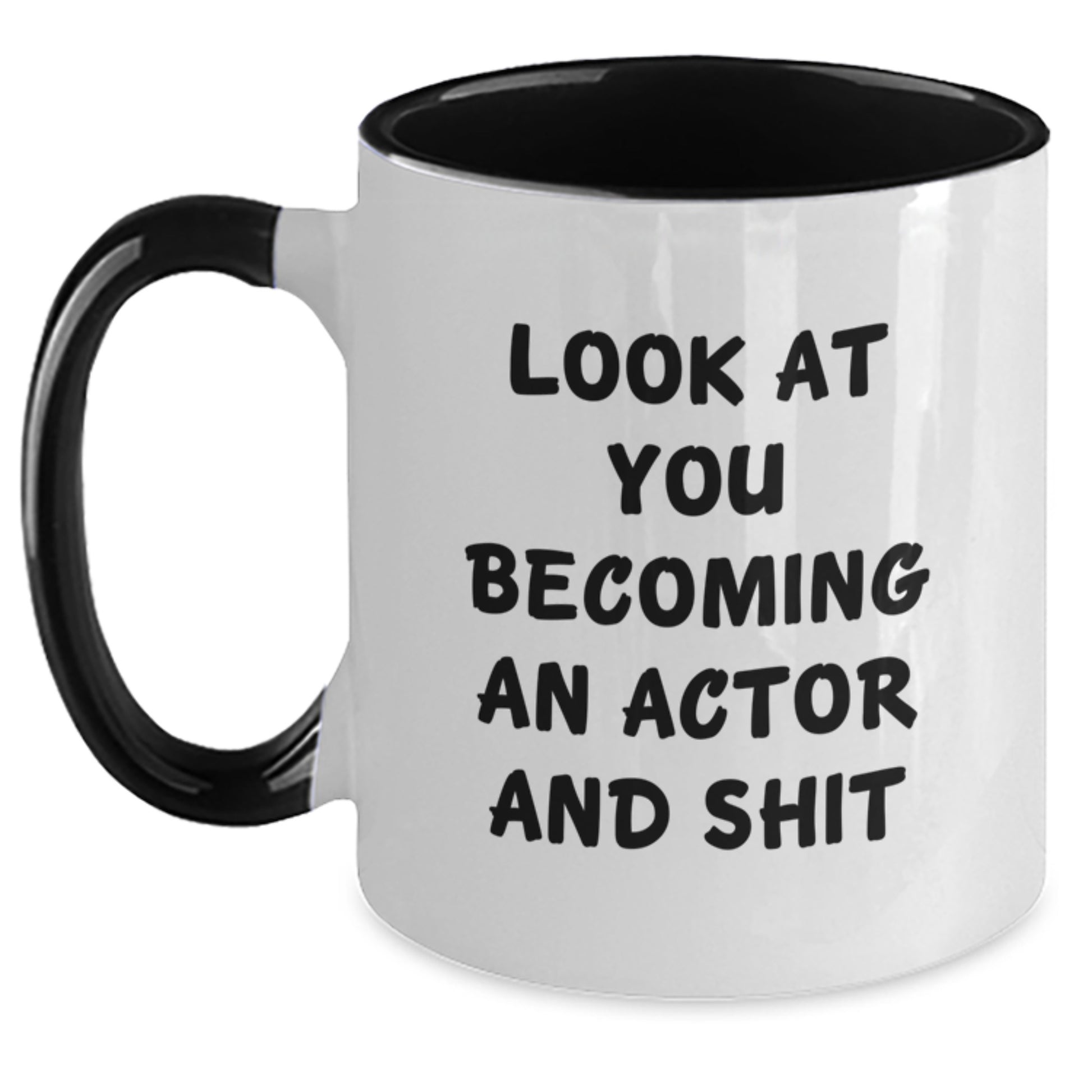 Funny Actor Gifts, Actor Two Tone Coffee Mug, Graduation Unique Gifts from Friends to Actor - Main