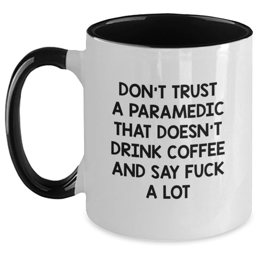 Funny Rescue Worker Coffee Mug Gifts from Friends to Rescue Worker Graduation Unique Senders with Sarcasm Quote, Two Tone Ceramic Mugs for Rescue Worker Lovers - Main