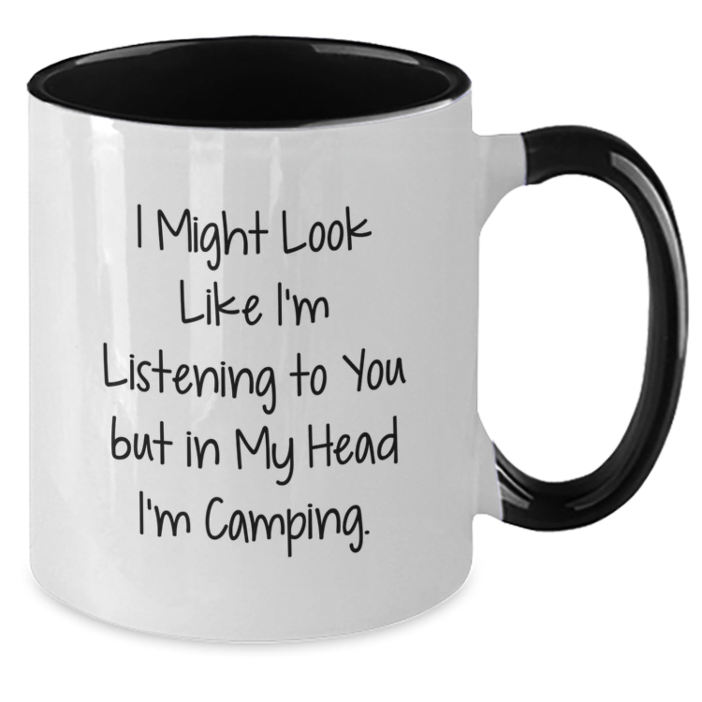 Camping Humor Gifts from Friends for Camping Lovers - Funny Two Tone Coffee Mug - Additional
