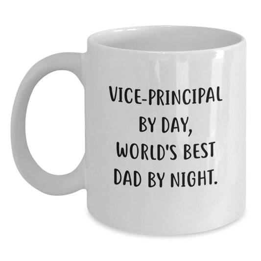 Vice-Principal By Day, Funny White Coffee Mug for Graduation, Gifts from Family to Men, Unique Vice-Principal Gifts - Main