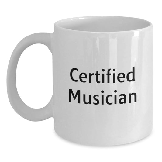Funny Musician Gifts from Friends for Graduation Unique White Coffee Mug, 'You're a Hit' - Main