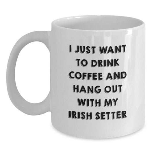 Irish Setter Dog Lovers Funny Coffee Mug Gifts from Friends for Birthday - Main